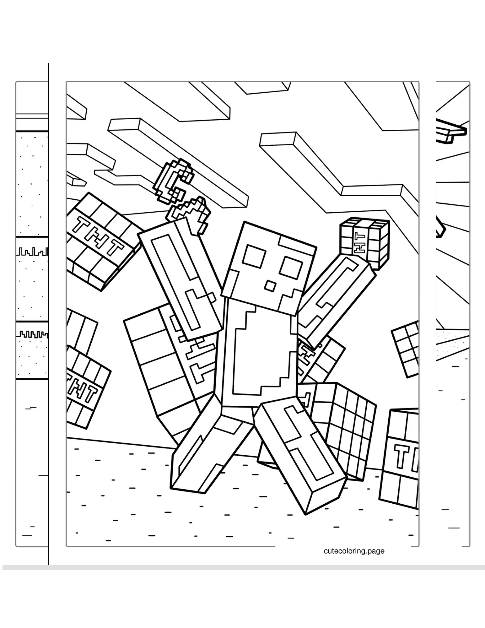 minecraft coloring pages