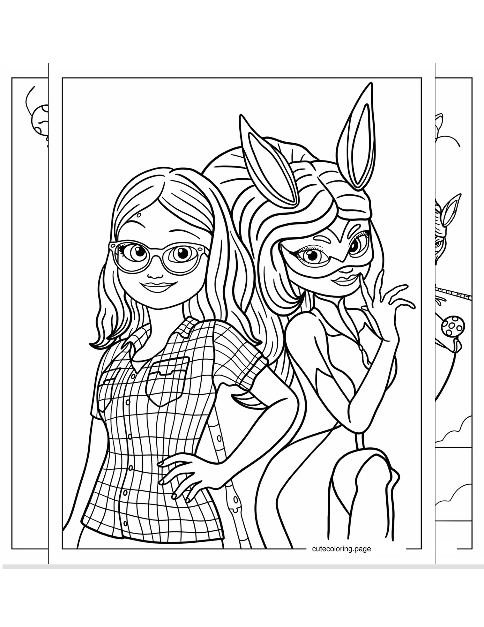 miraculous ladybug coloring pages