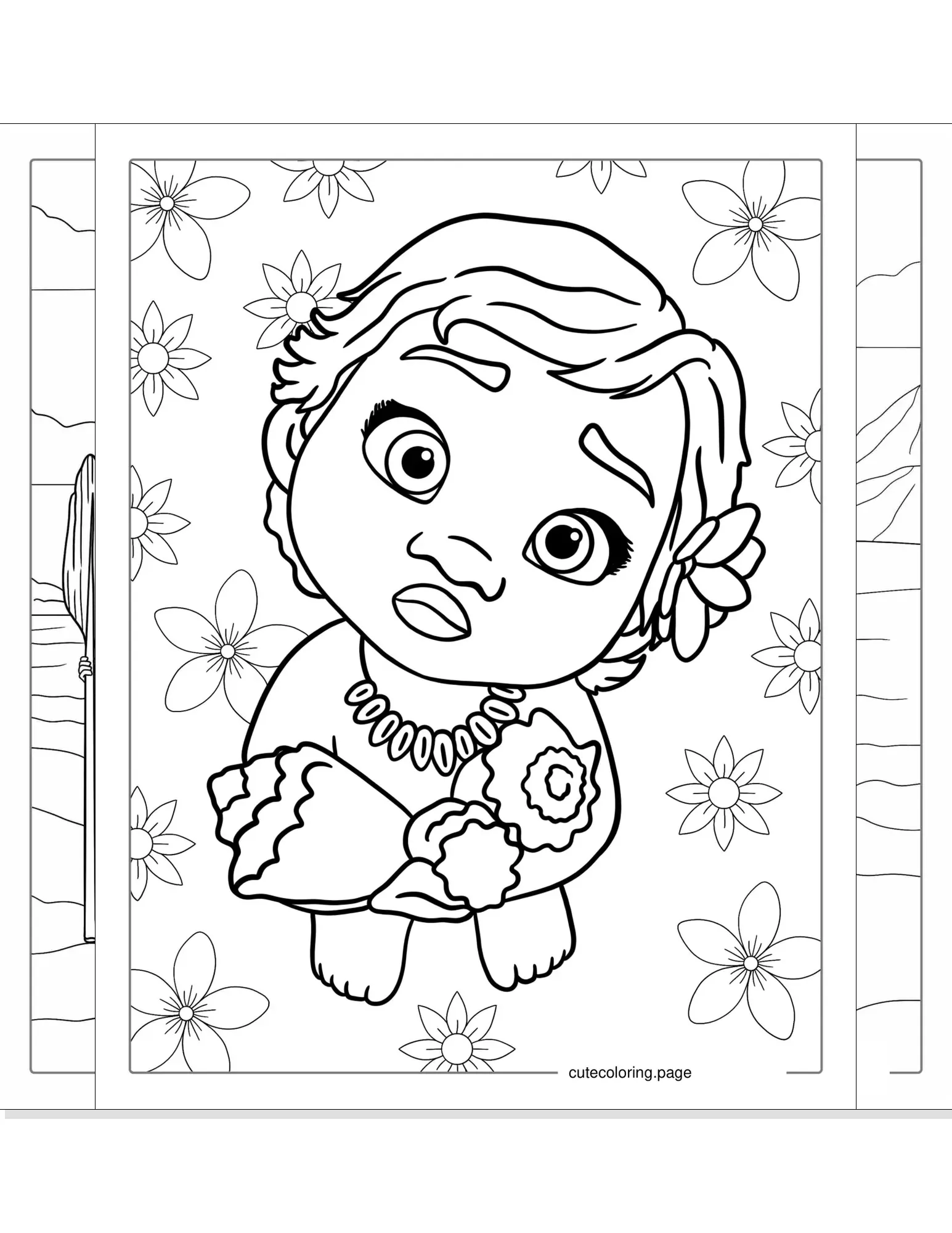 moana coloring pages