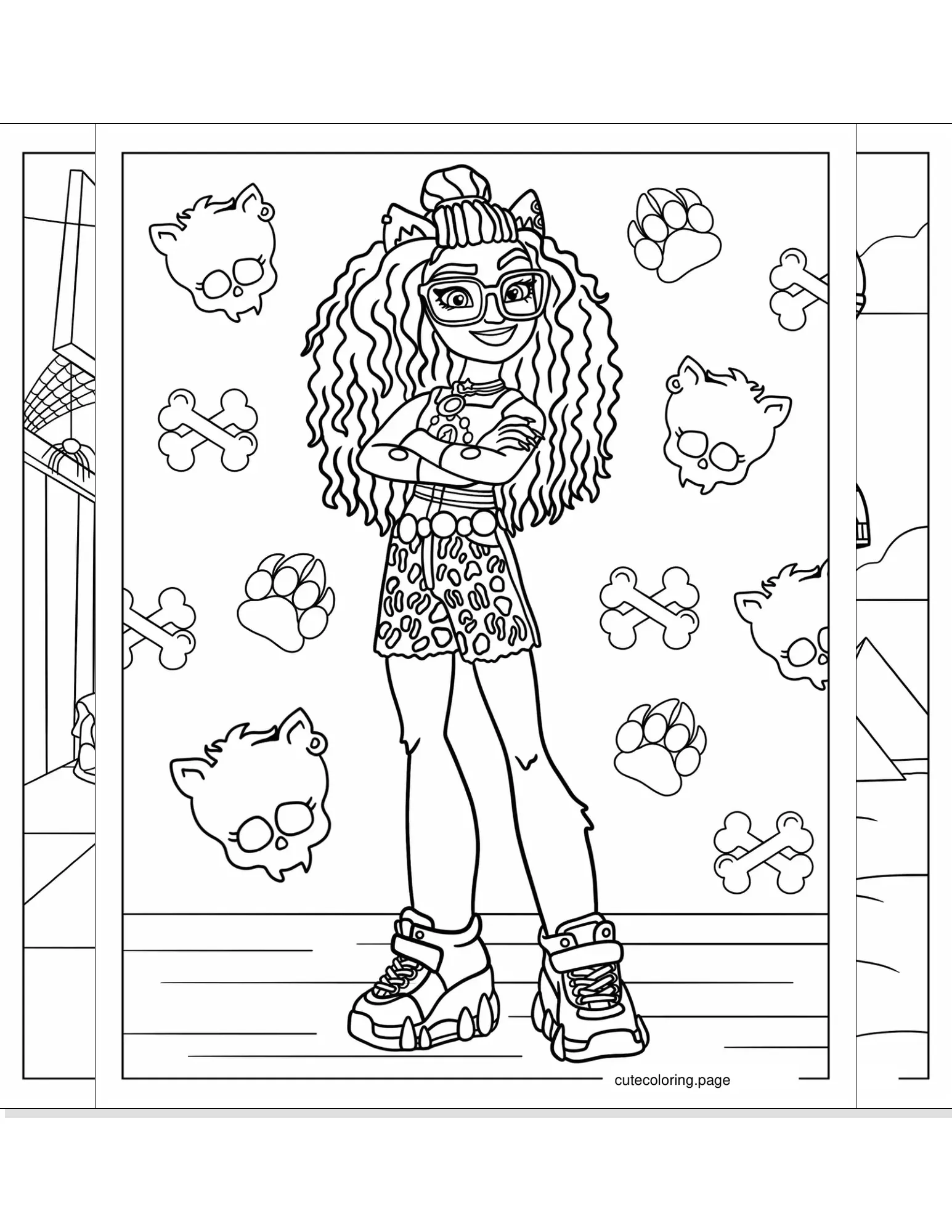 monster high coloring pages