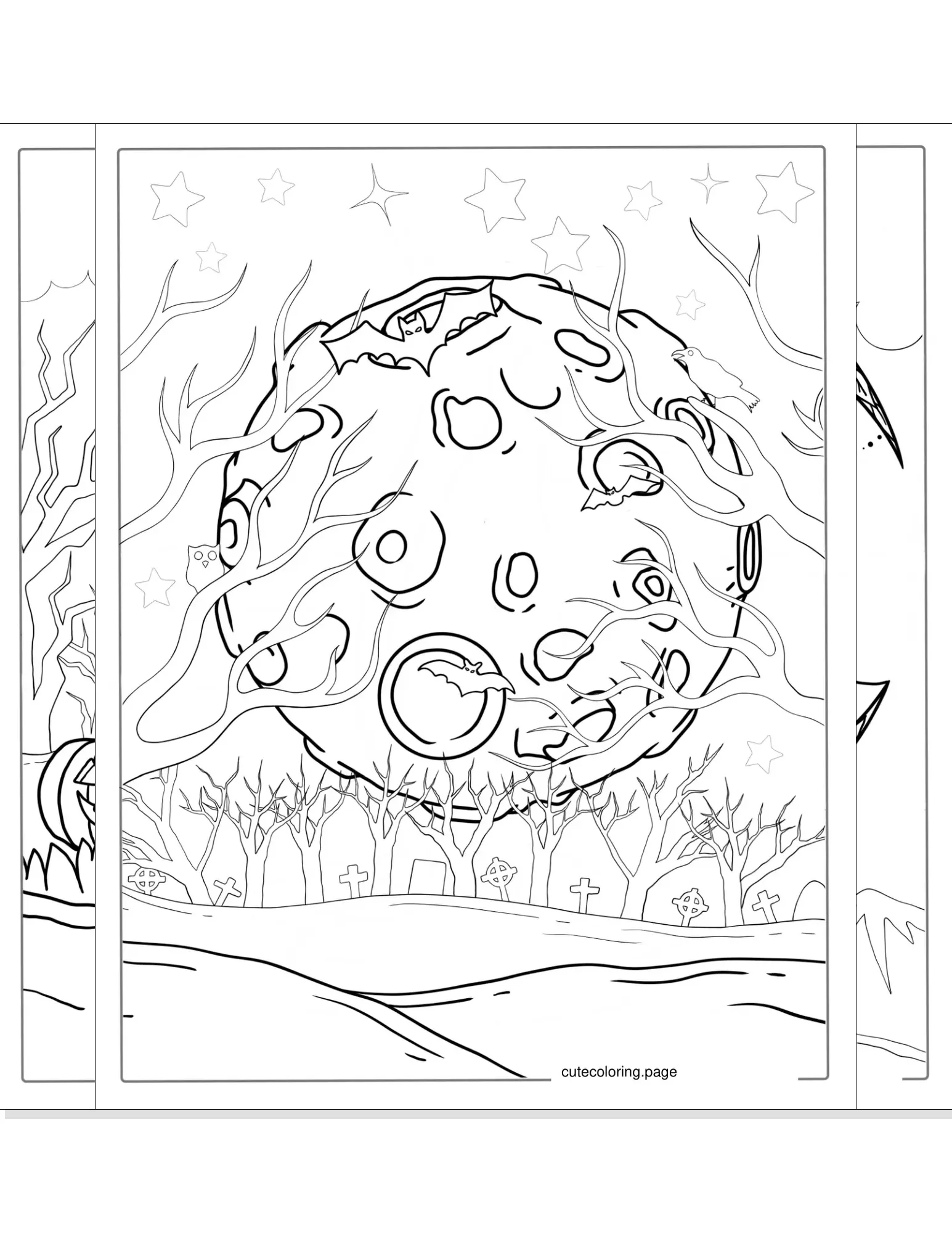 moon coloring pages