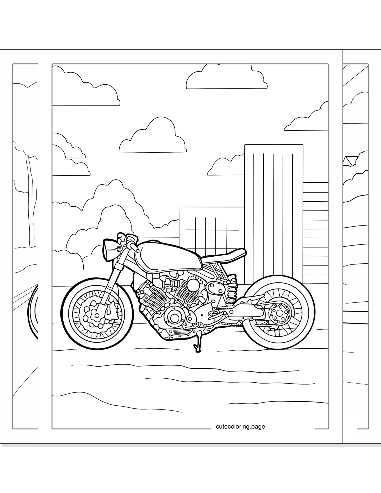 motorcycle coloring pages