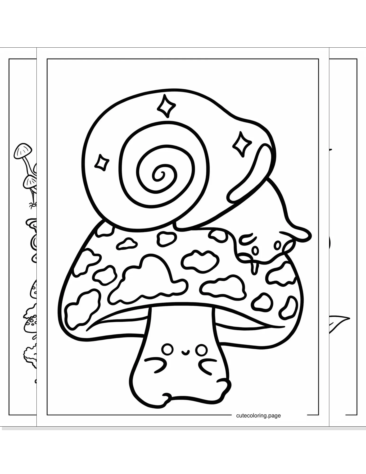 mushroom coloring pages