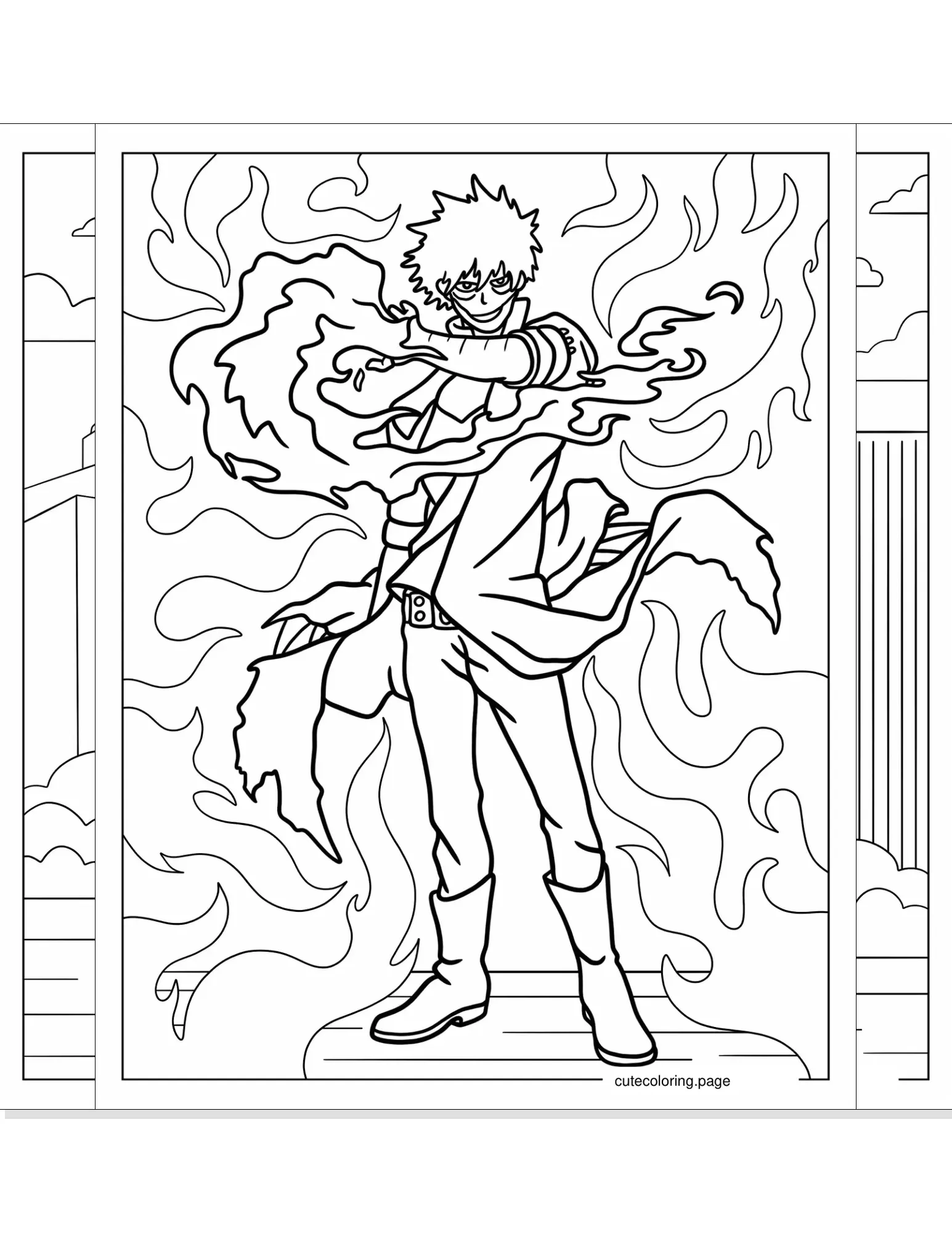 my hero academia coloring pages