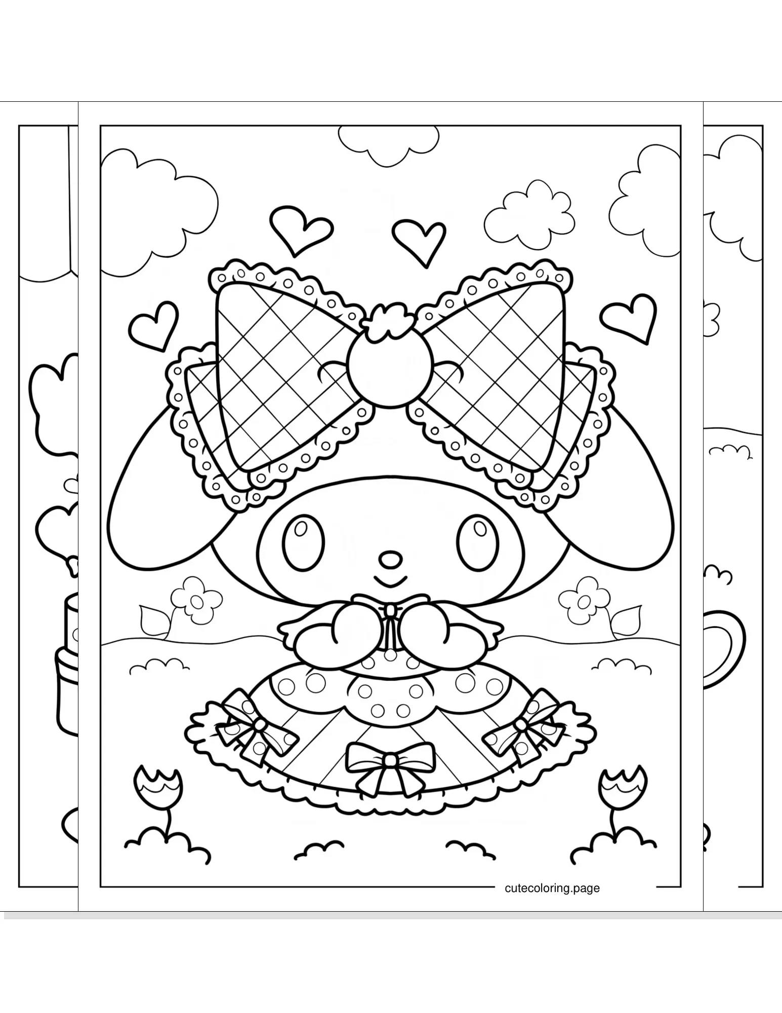 my melody coloring pages