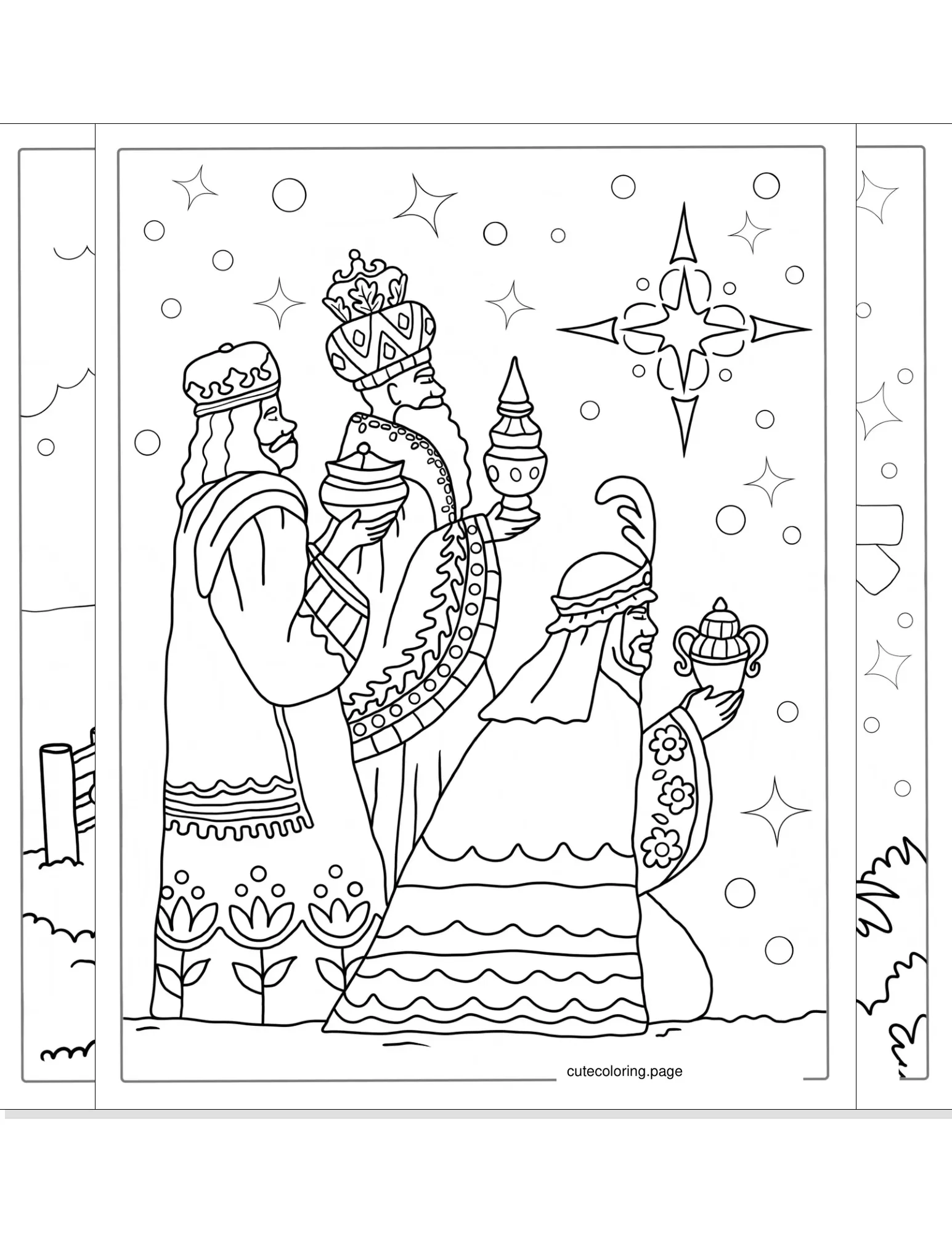 nativity coloring pages