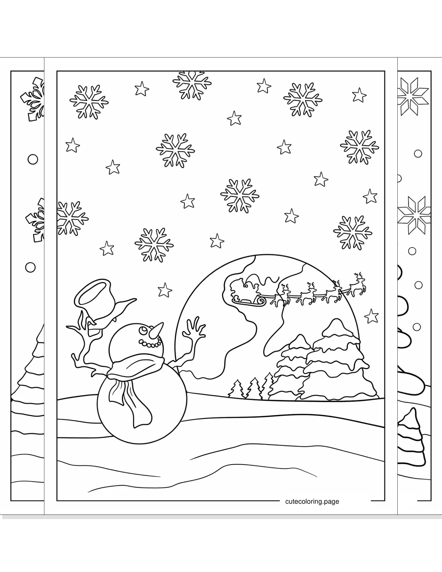 north pole coloring pages