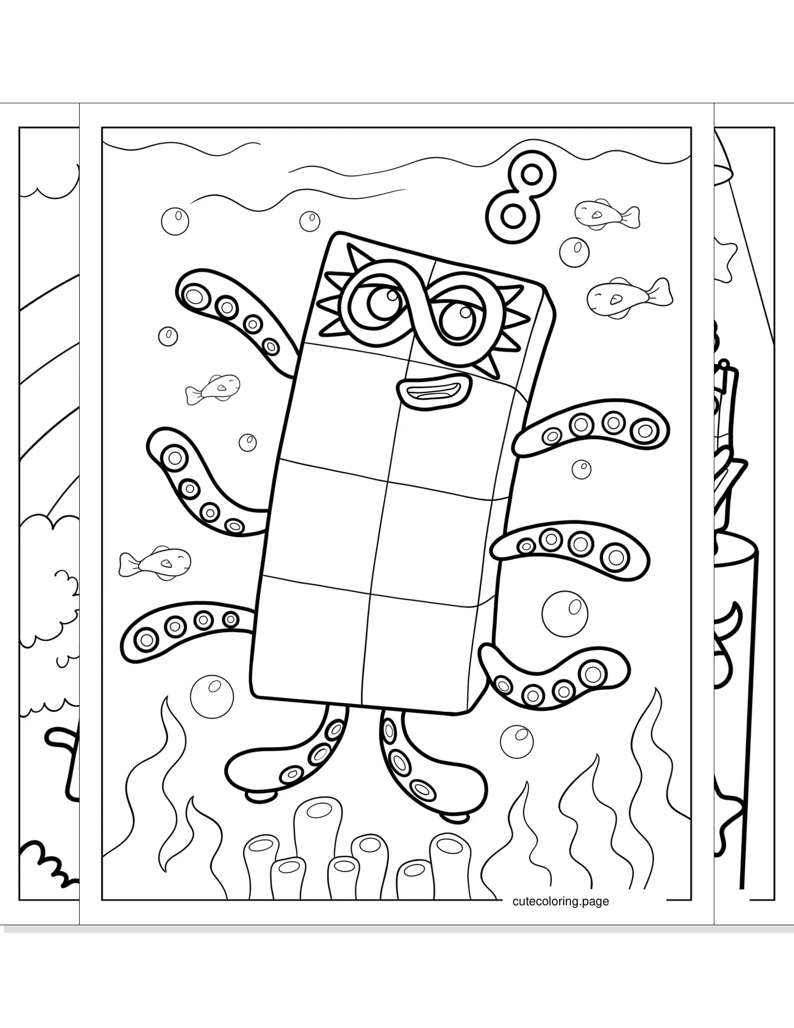 numberblocks coloring pages