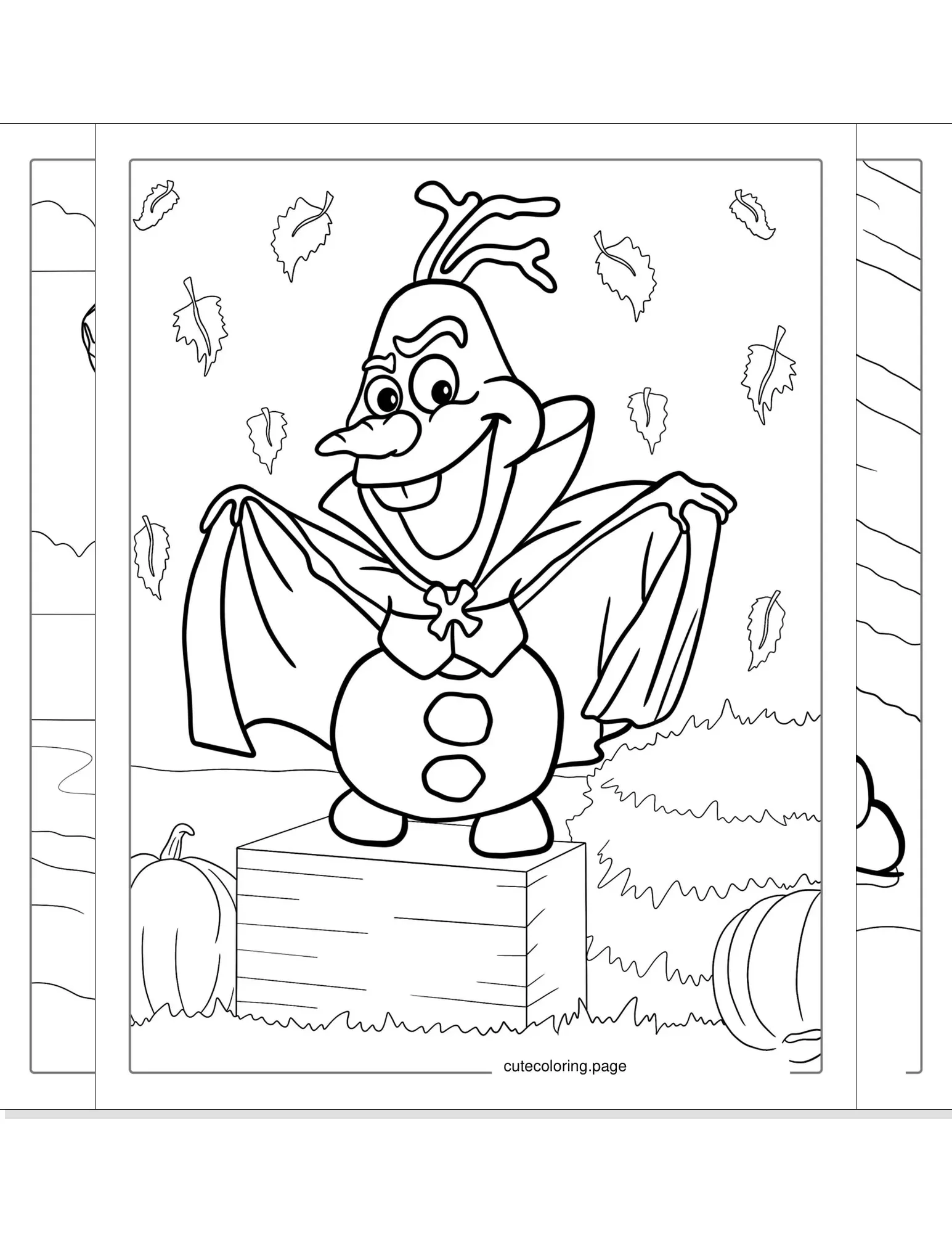 olaf coloring pages