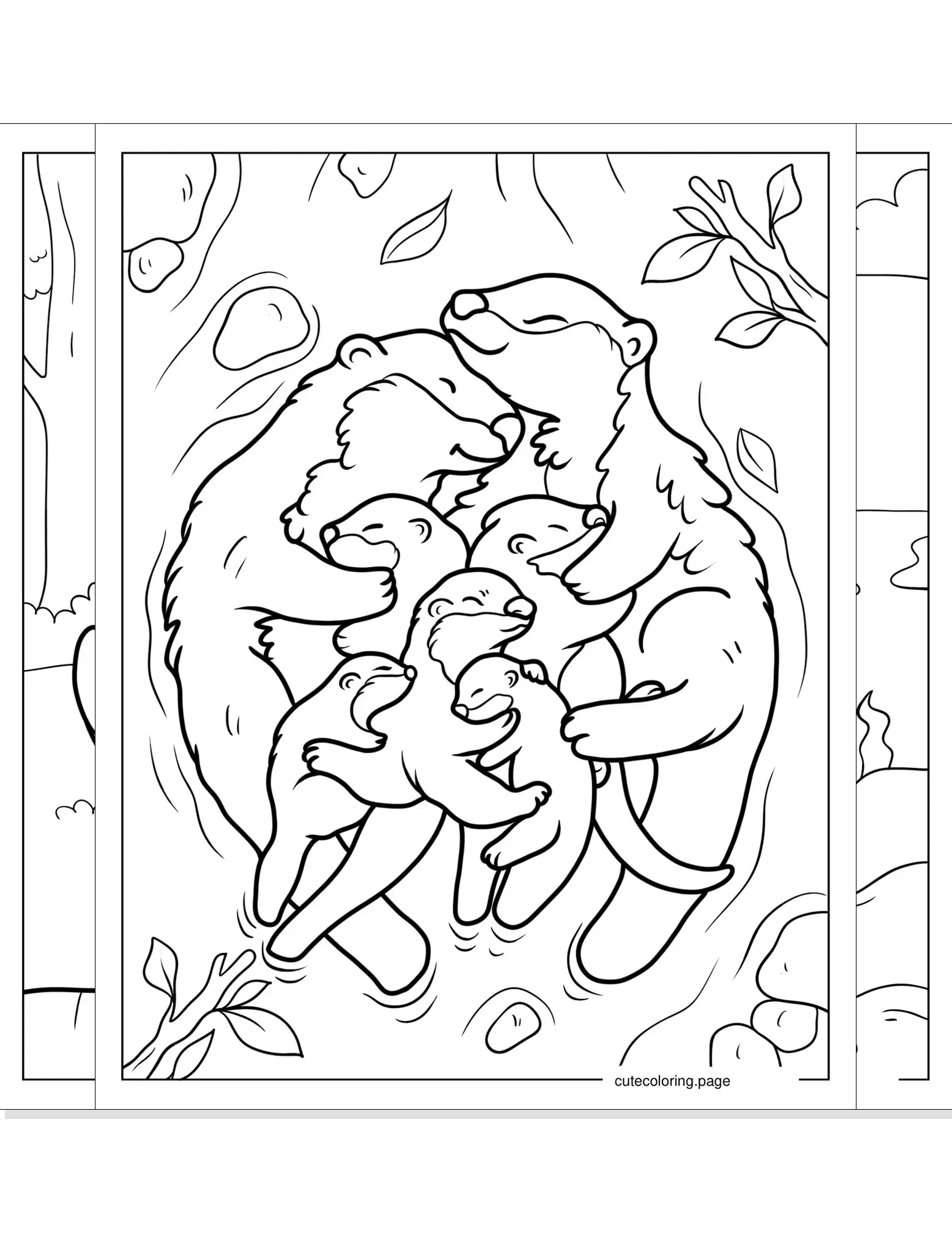 otter coloring pages