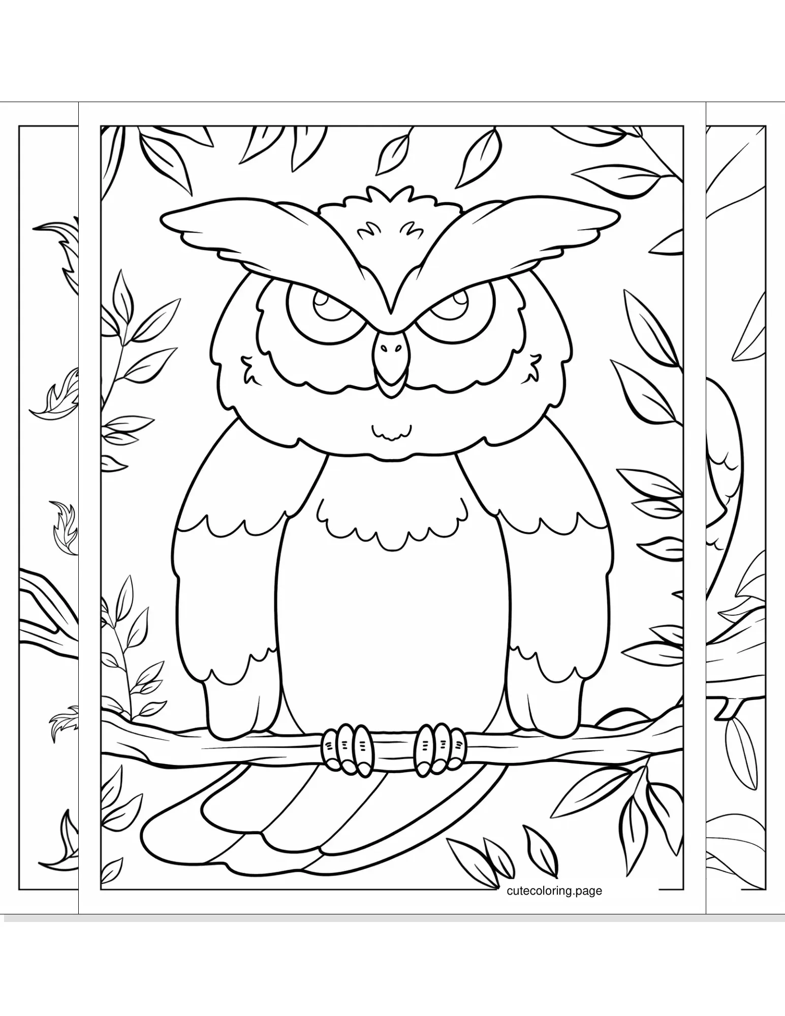 owl coloring pages