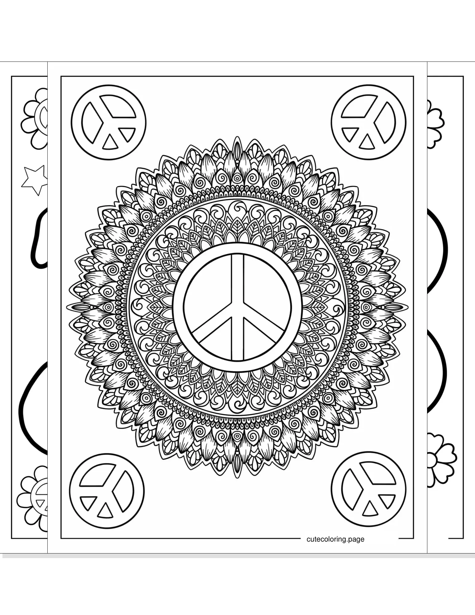 peace coloring pages