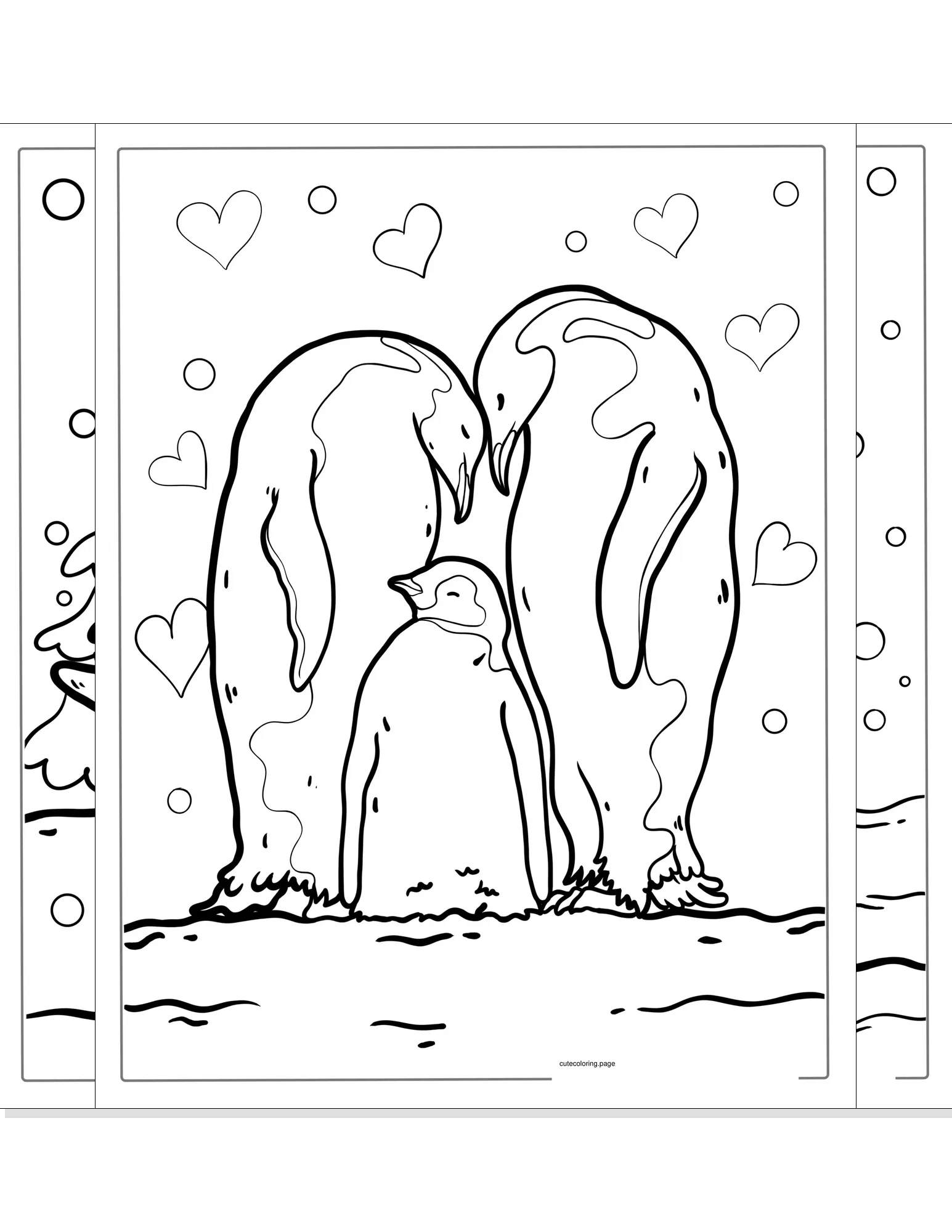 penguin coloring pages