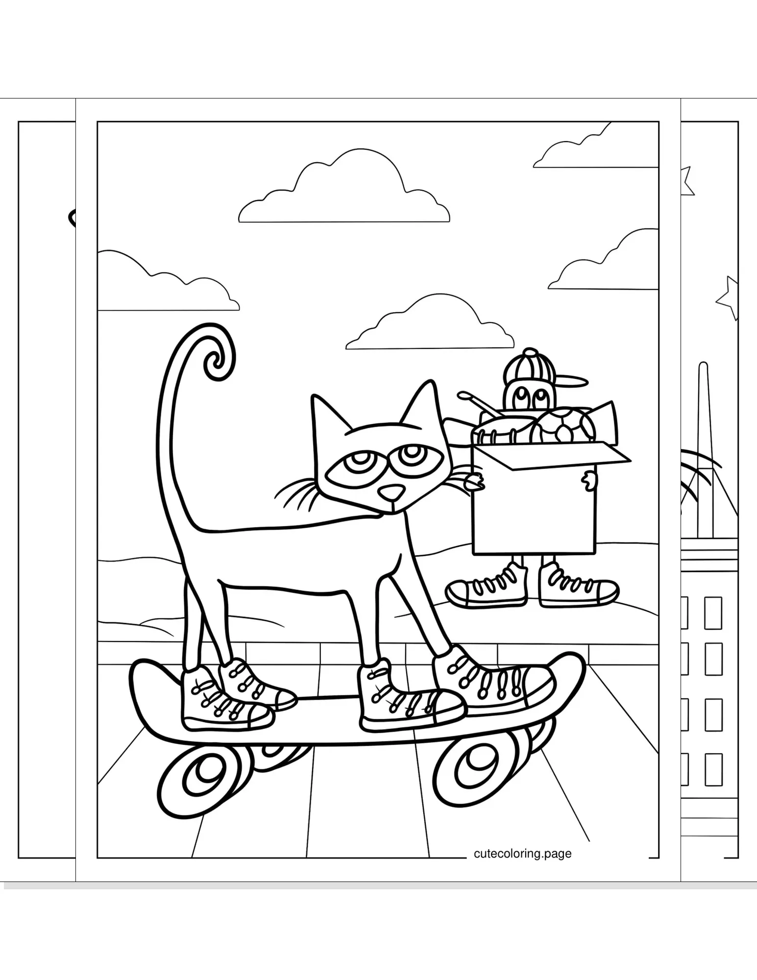 pete the cat coloring pages