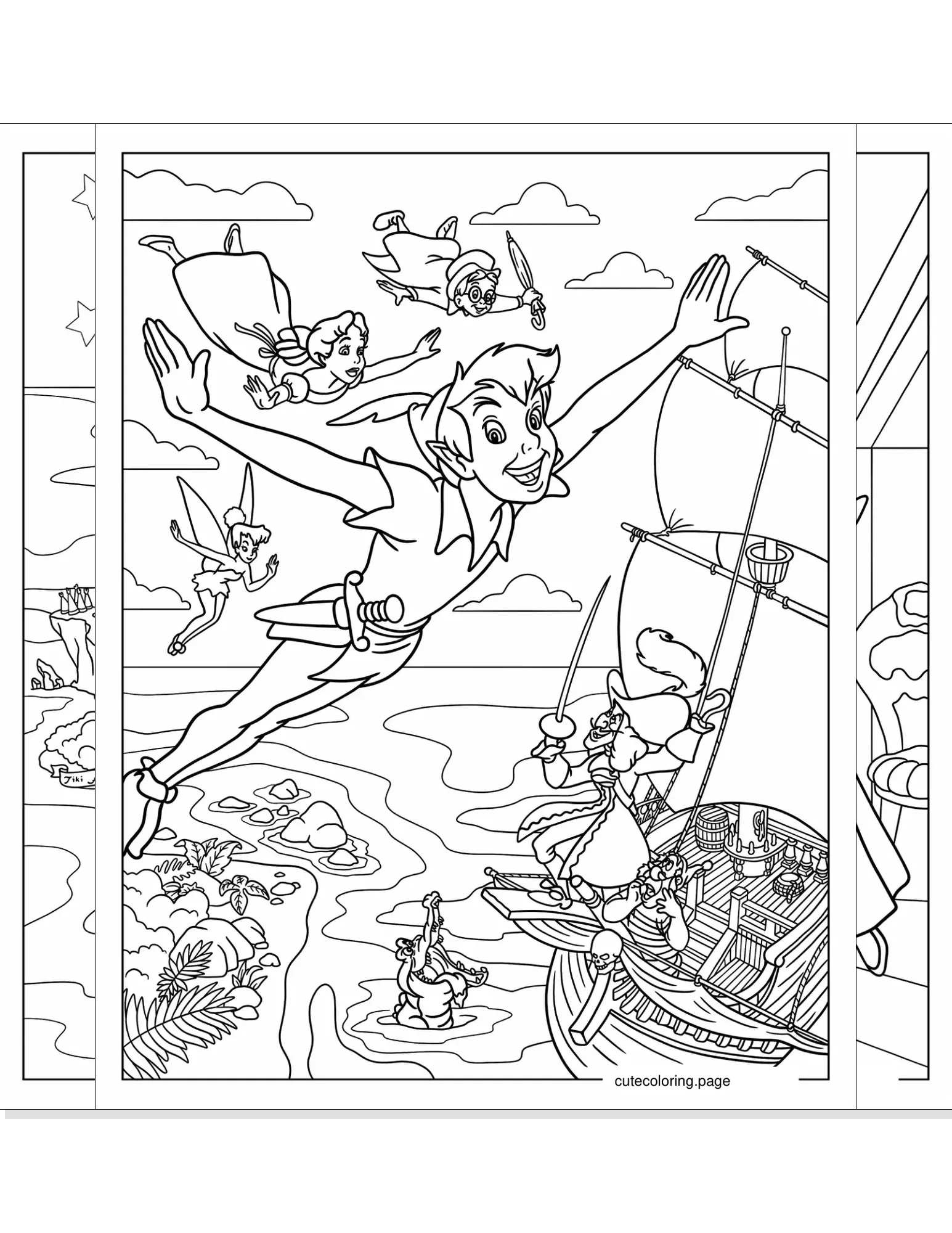 peter pan coloring pages