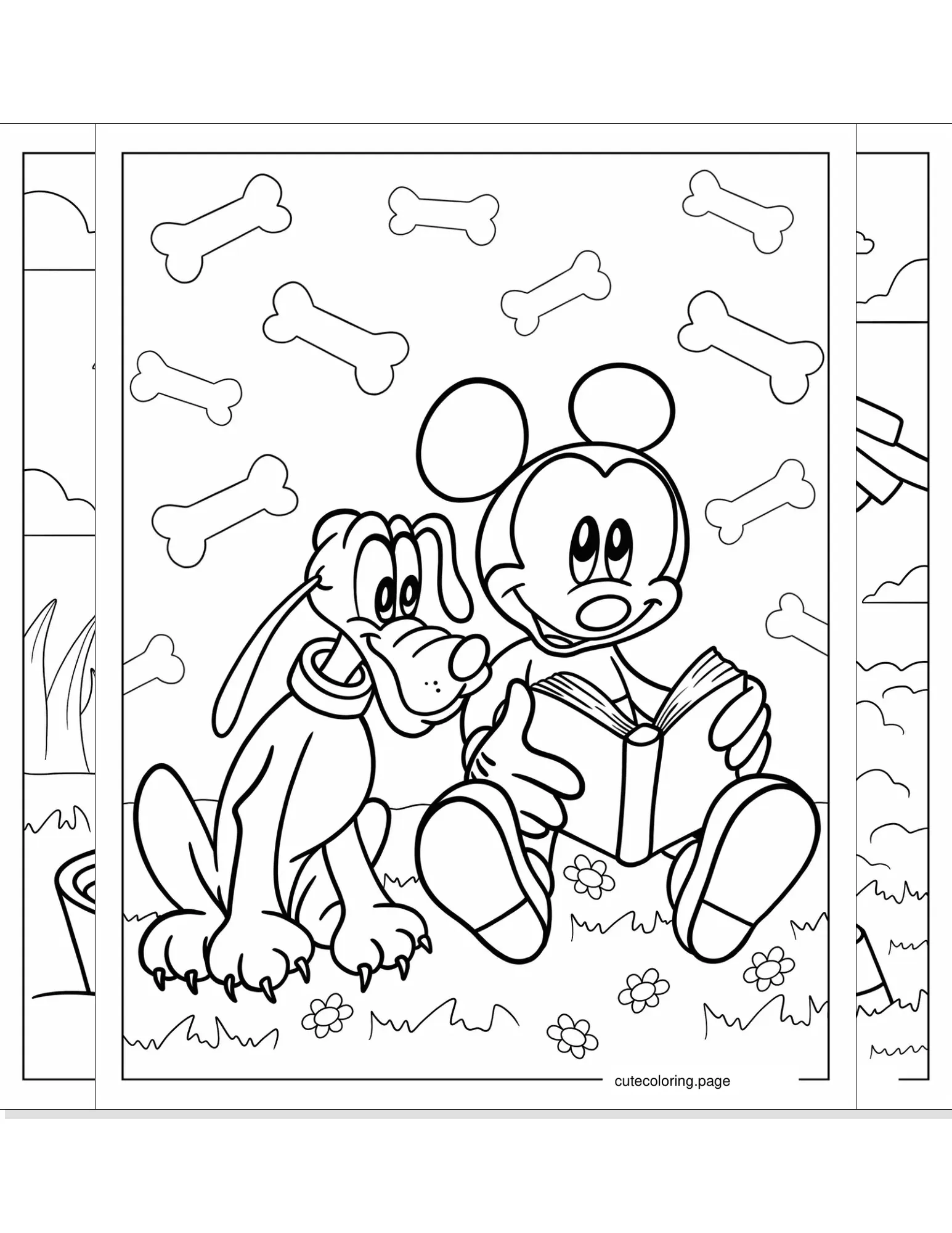 pluto coloring pages