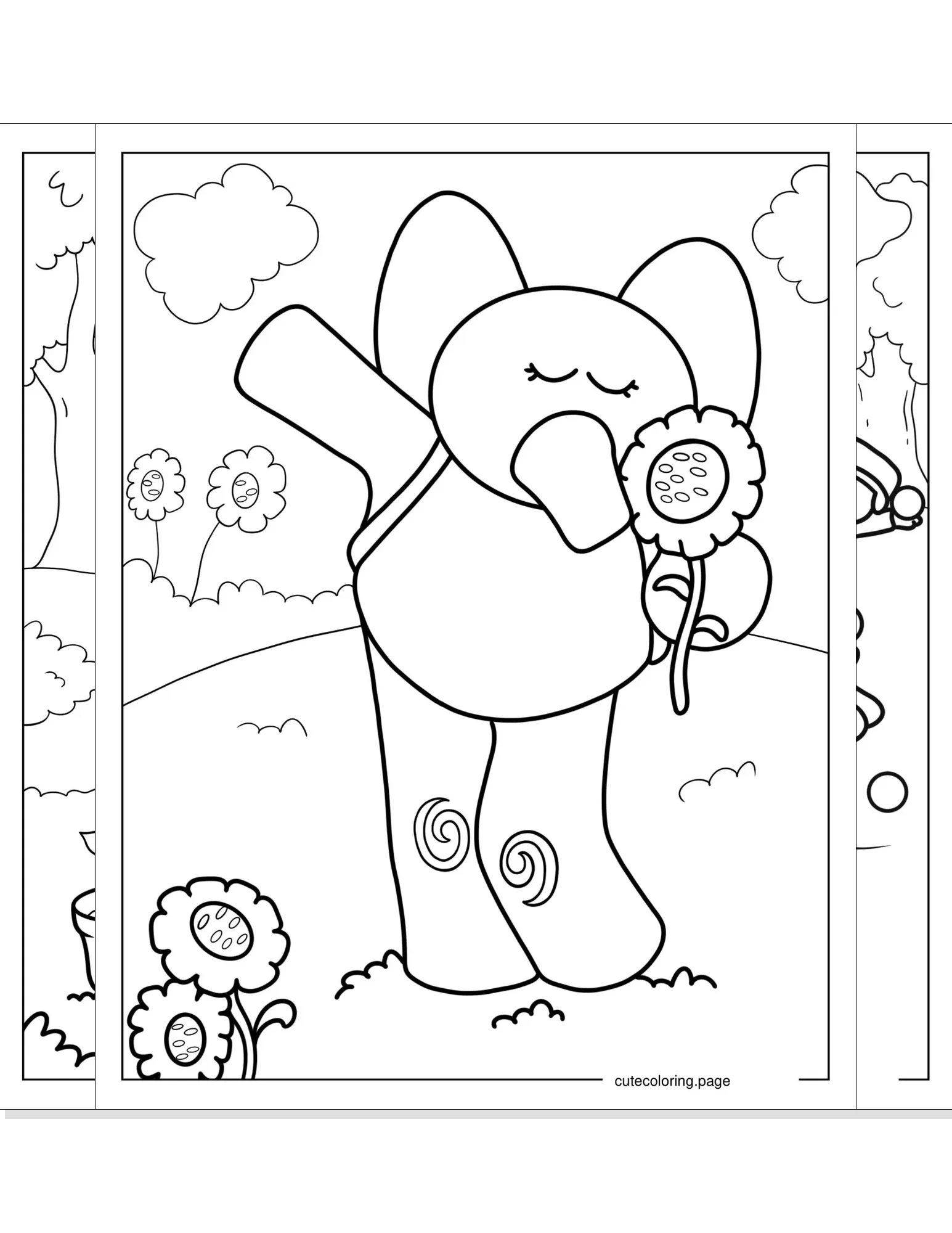 pocoyo coloring pages