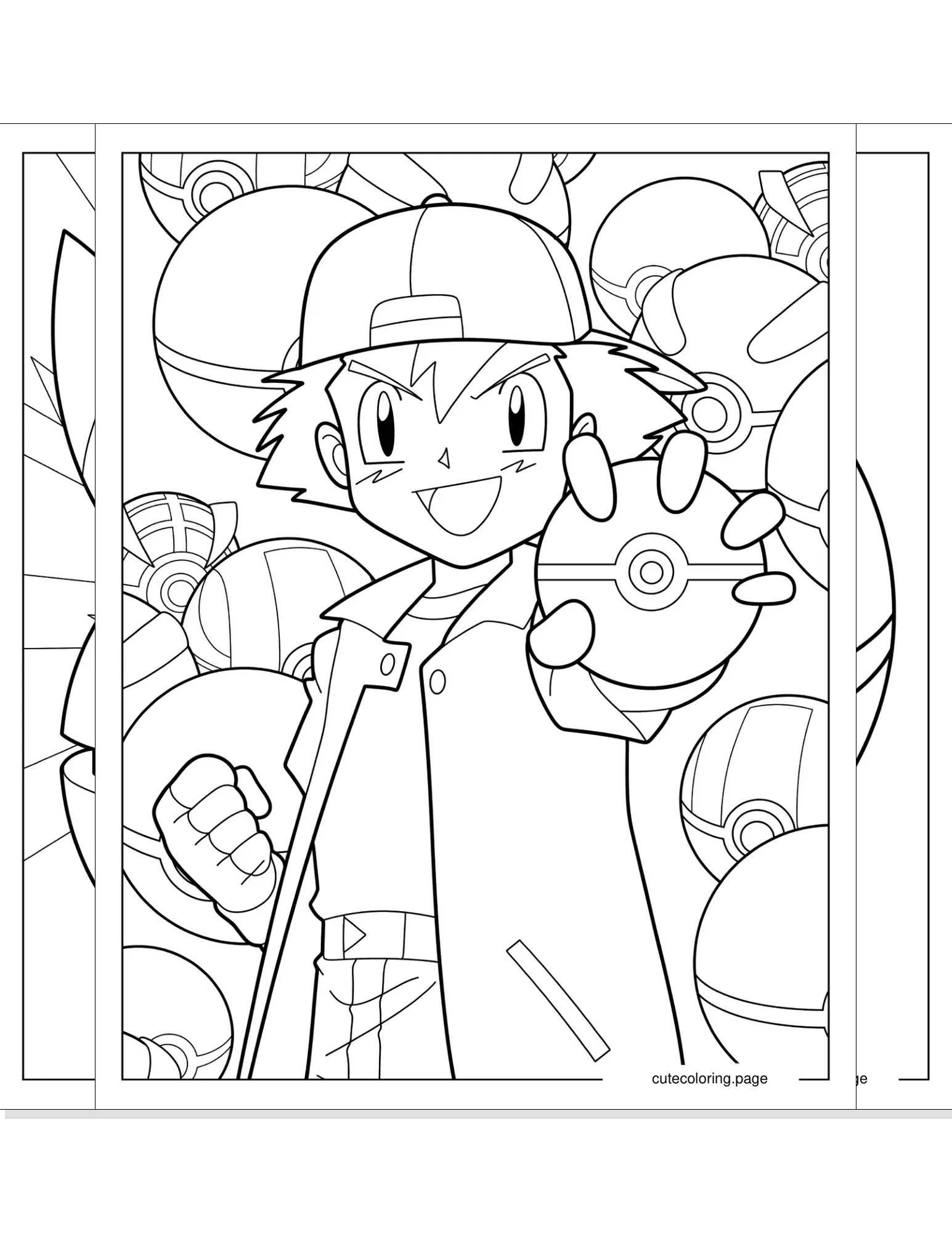 pokeball coloring pages