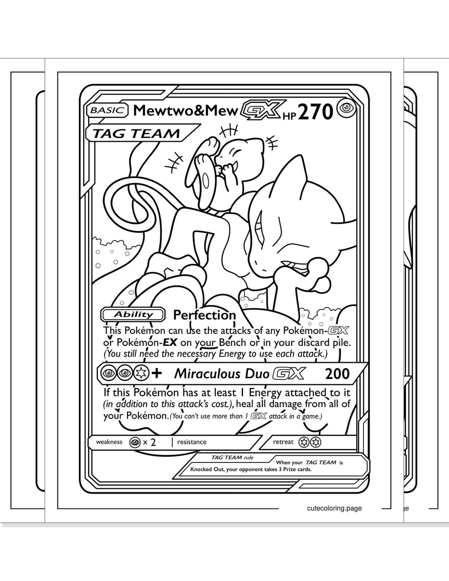 pokemon card coloring pages