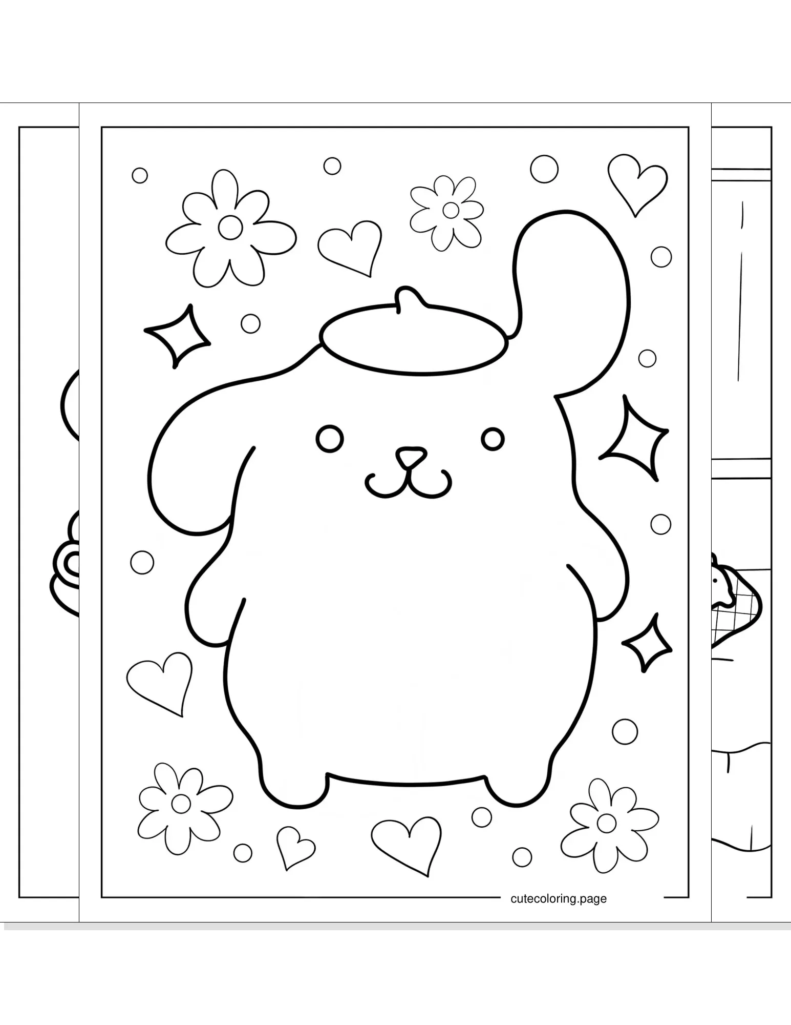 pompompurin coloring pages