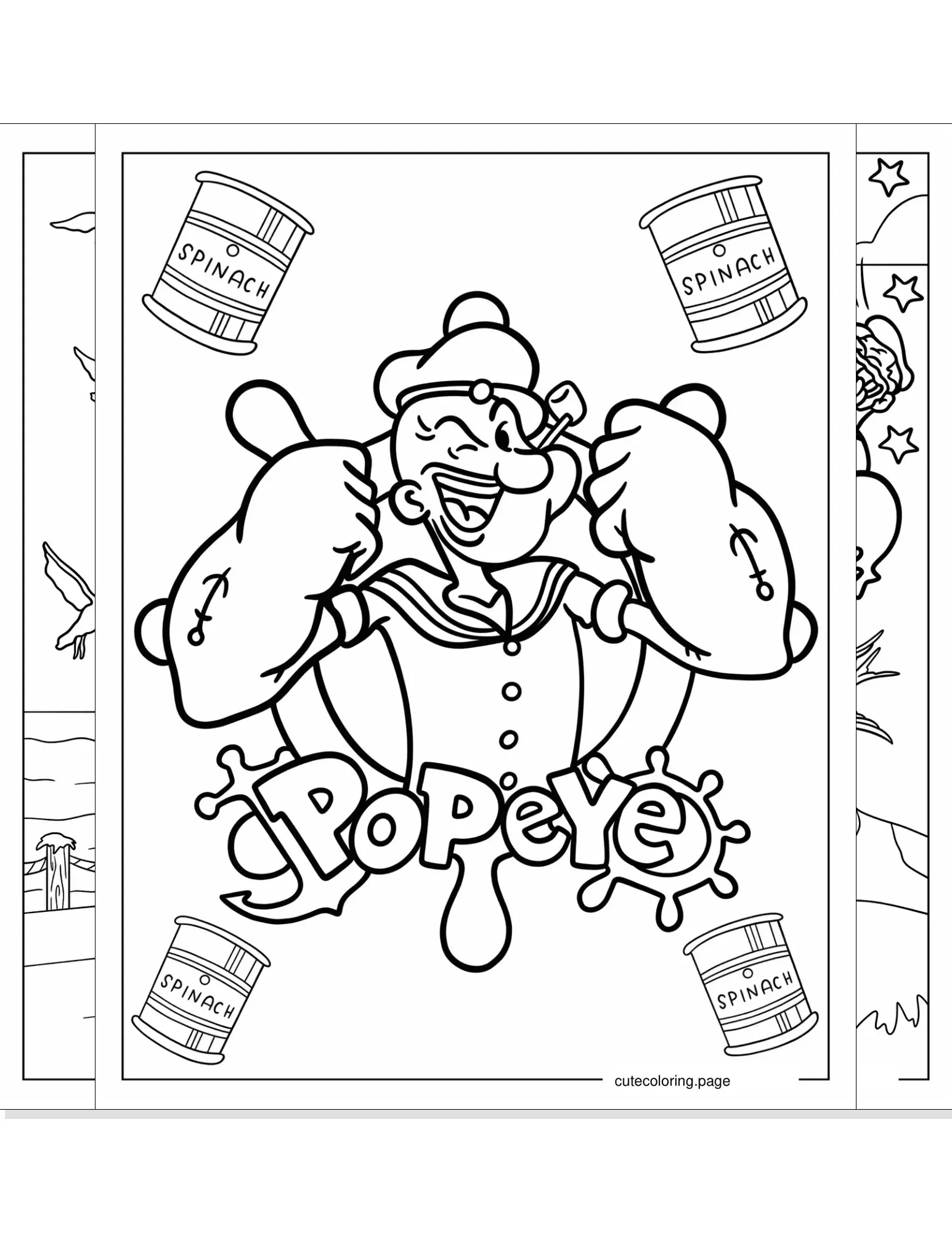 popeye coloring pages