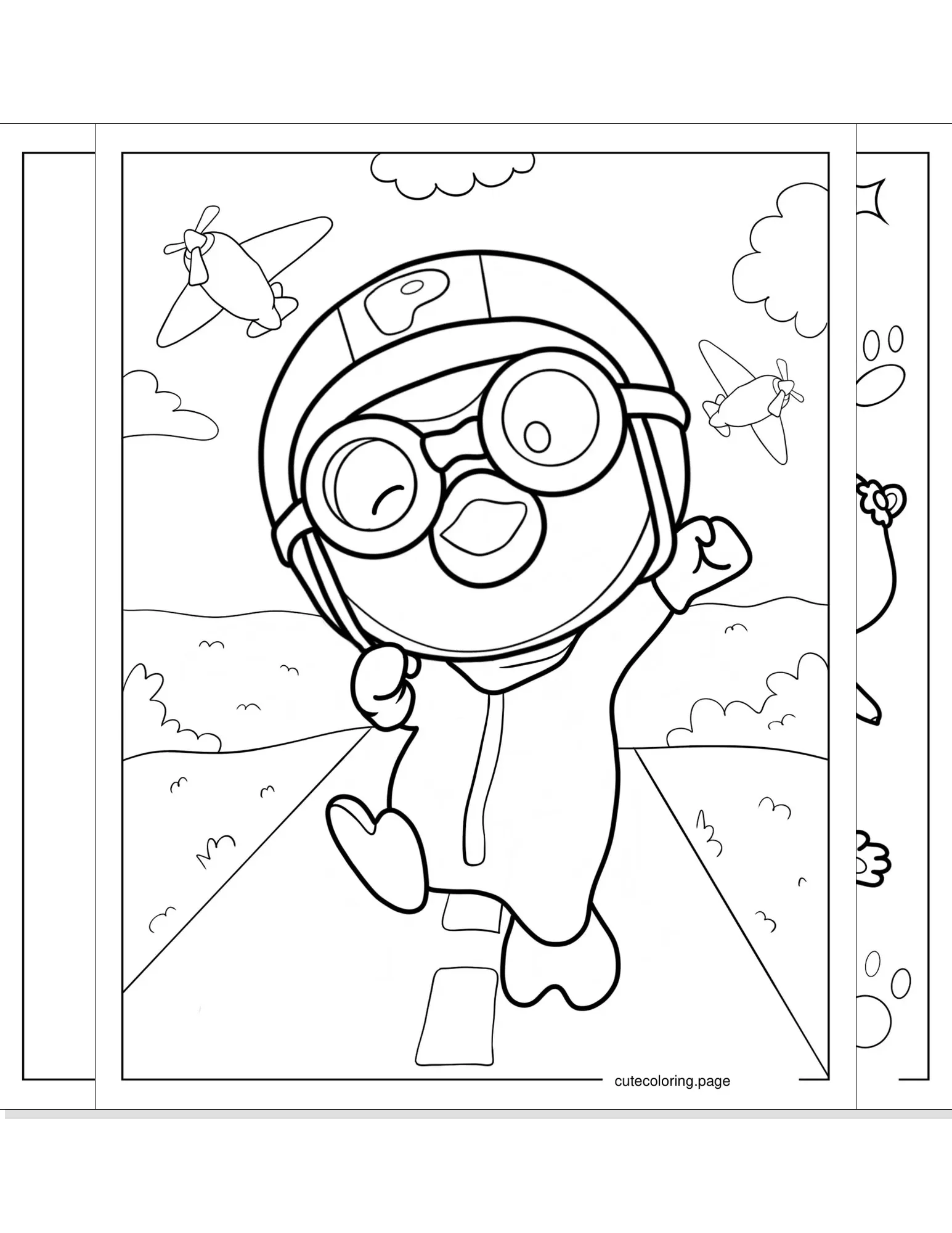 pororo coloring pages