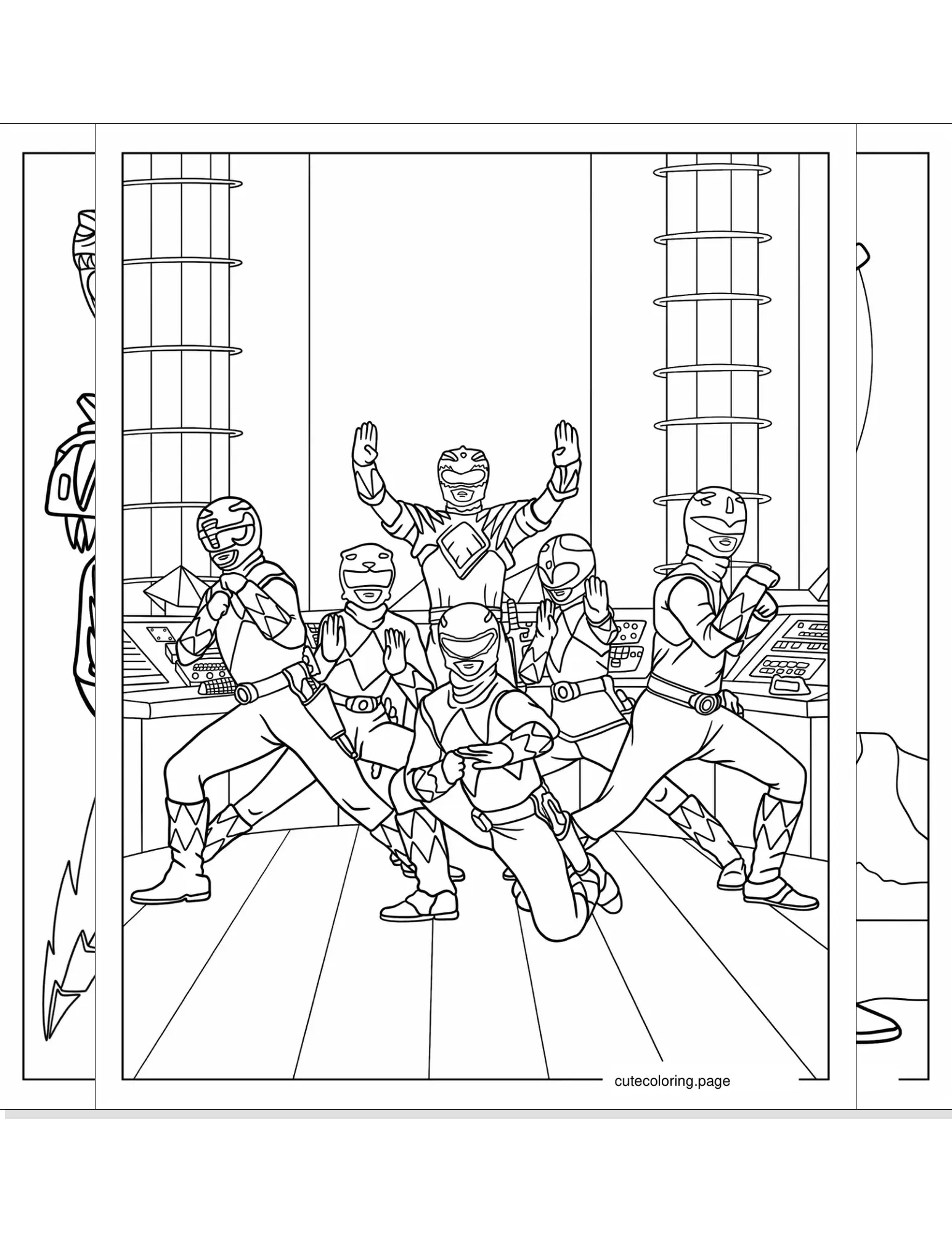 power rangers coloring pages