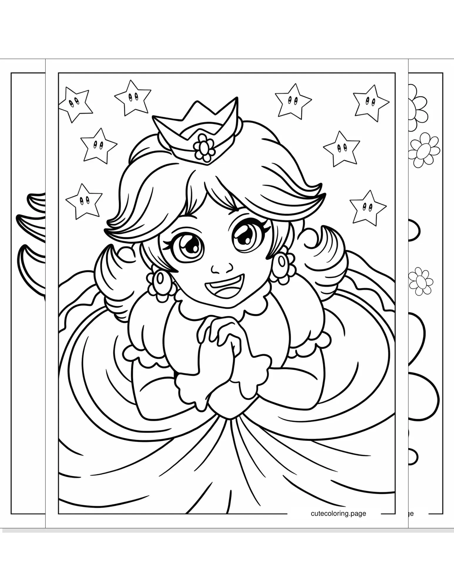 princess daisy coloring pages