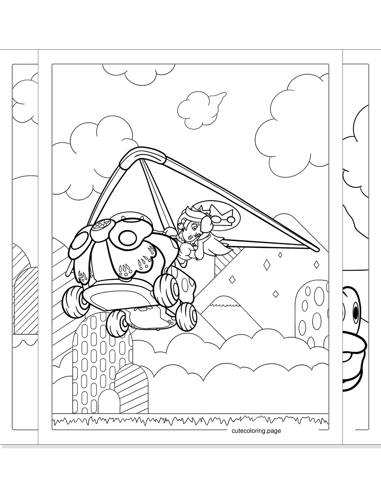 princess peach coloring pages