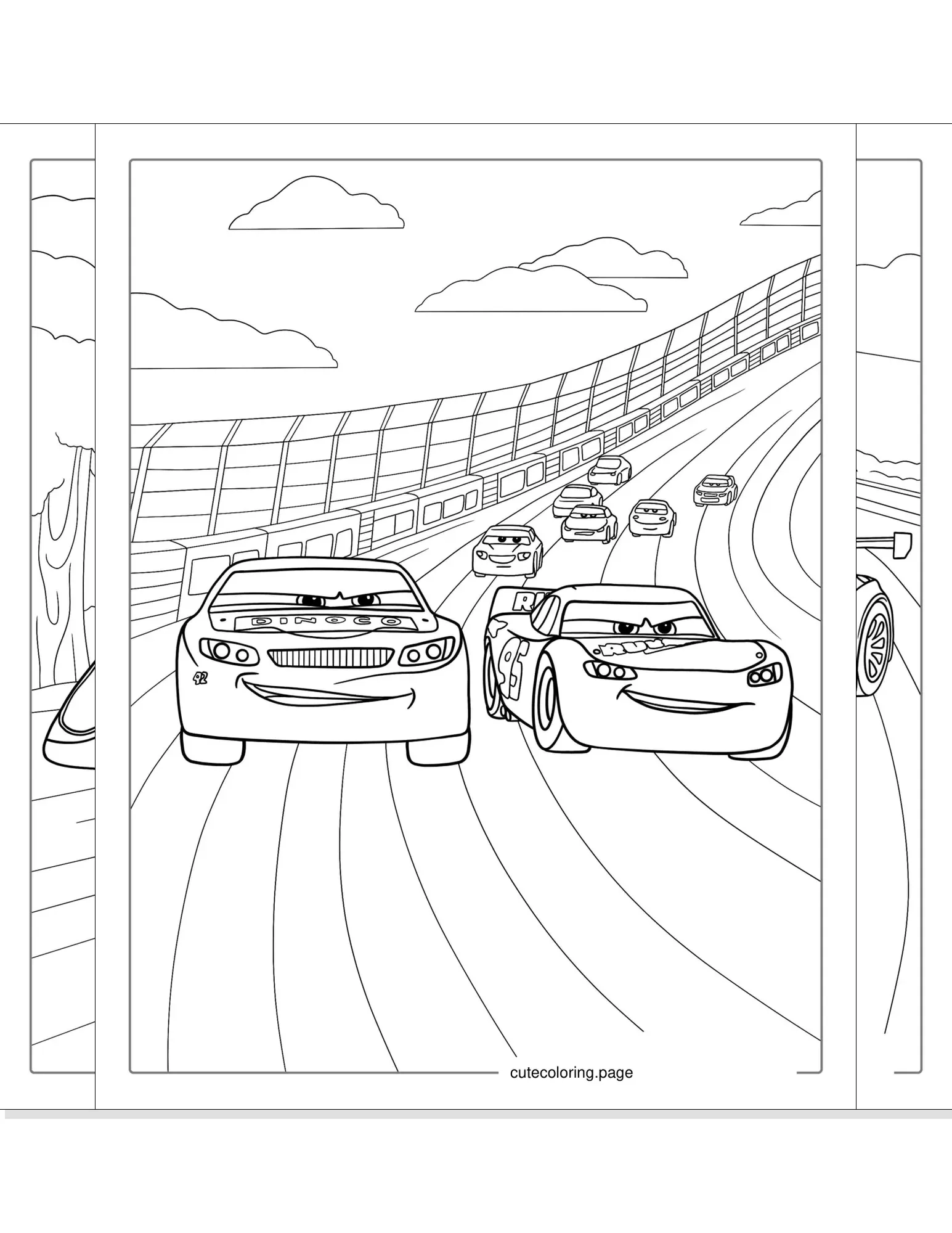 race car coloring pages