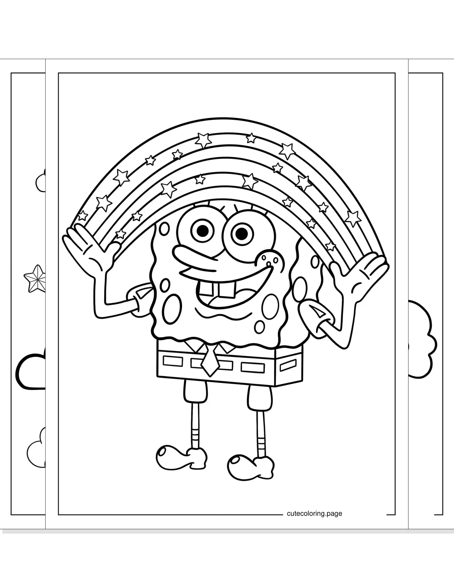 rainbow coloring pages