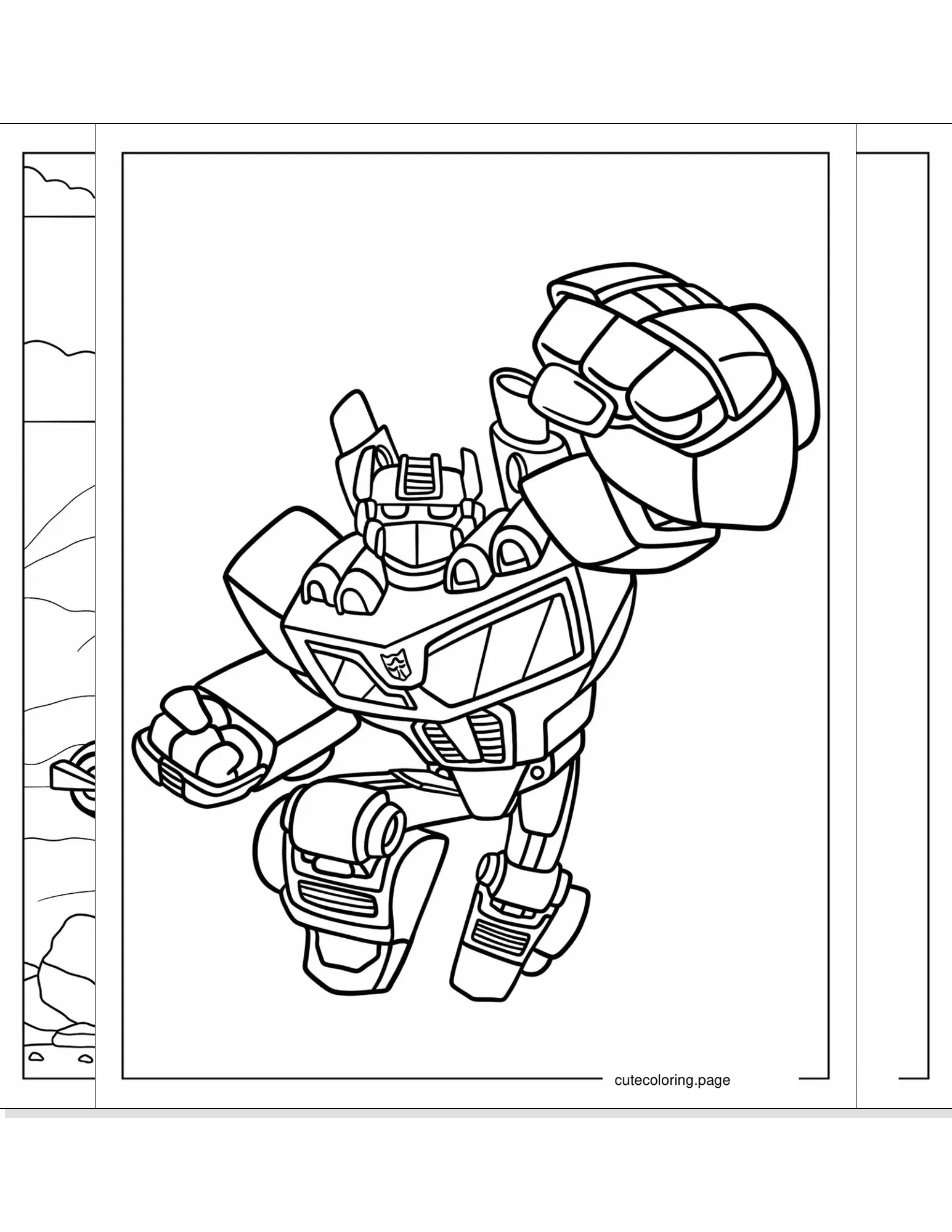 rescue bots coloring pages