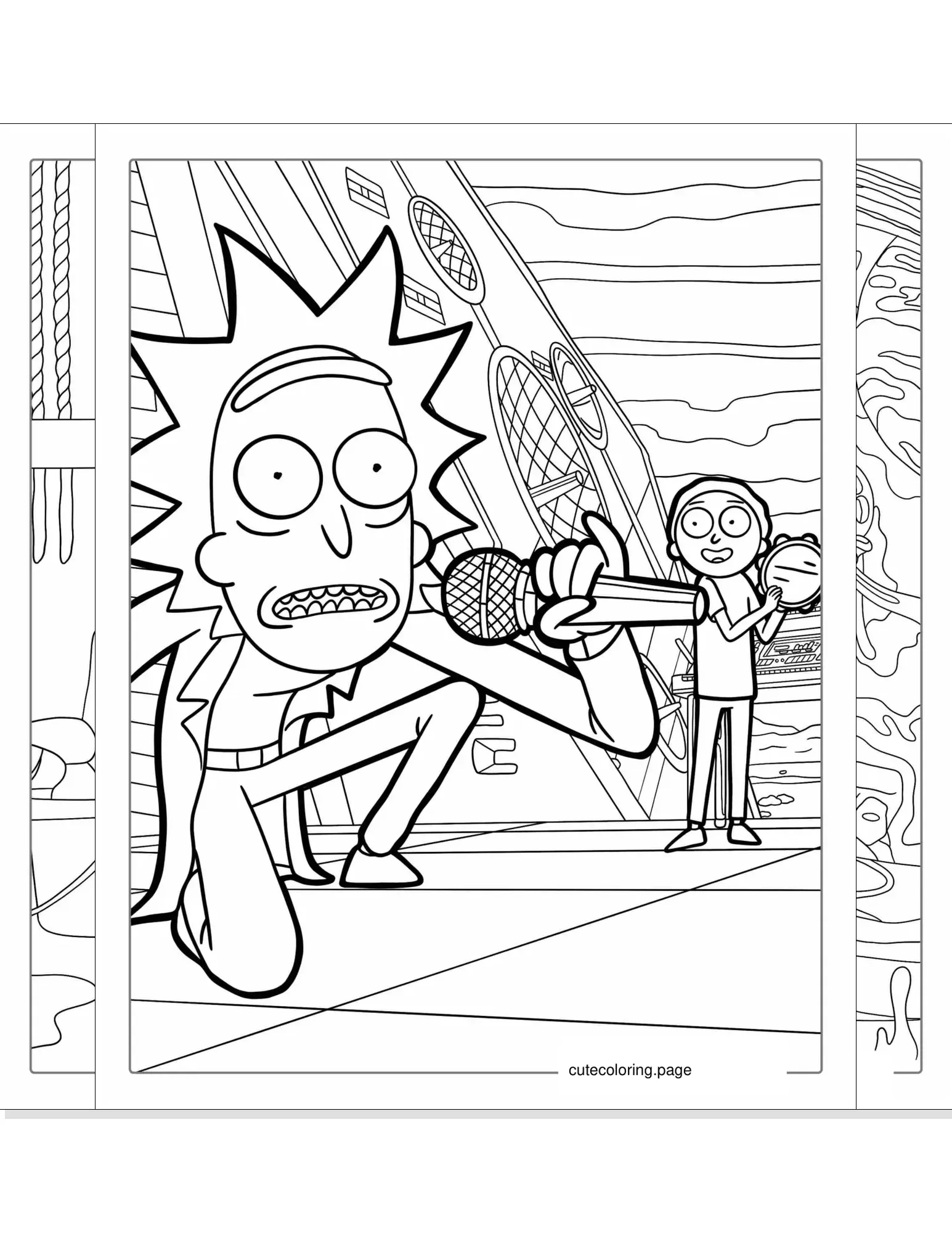 rick and morty coloring pages