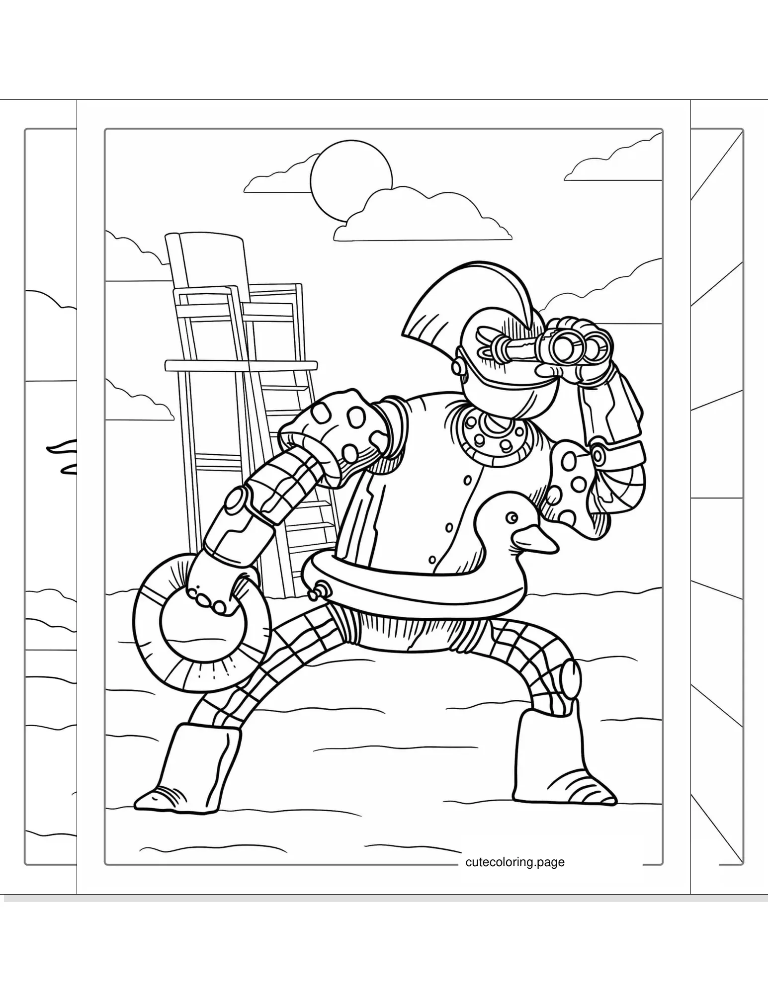 robot coloring pages