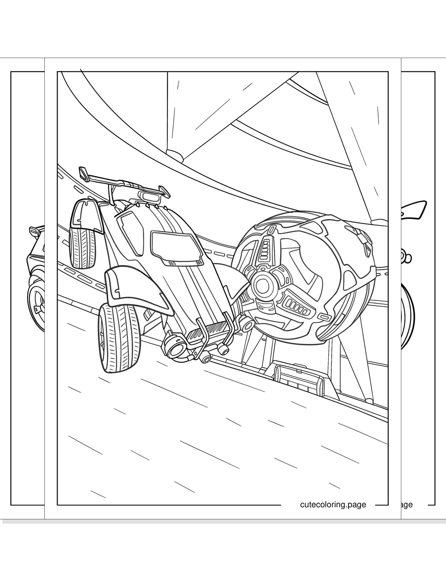 rocket league coloring pages