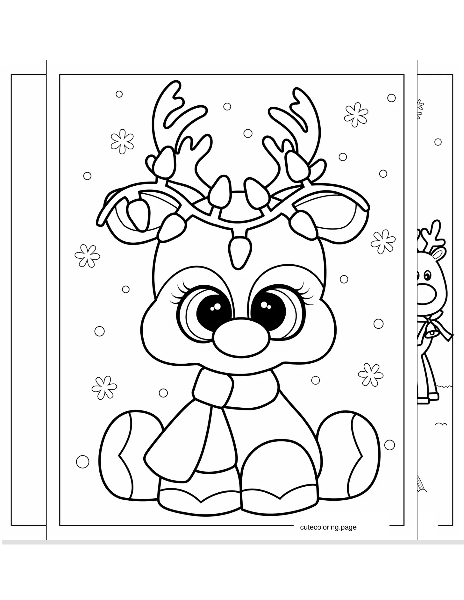 rudolph coloring pages