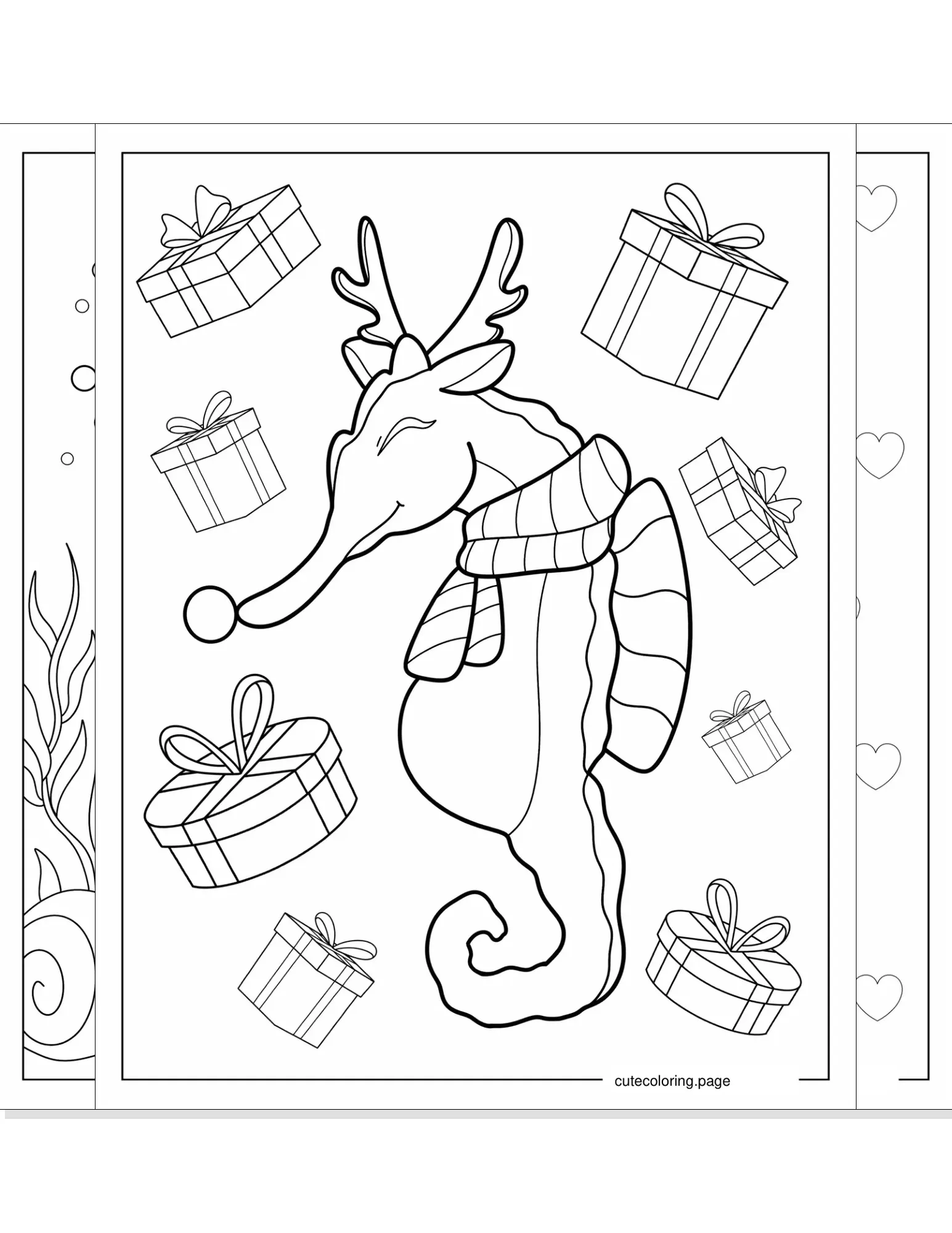 seahorse coloring pages