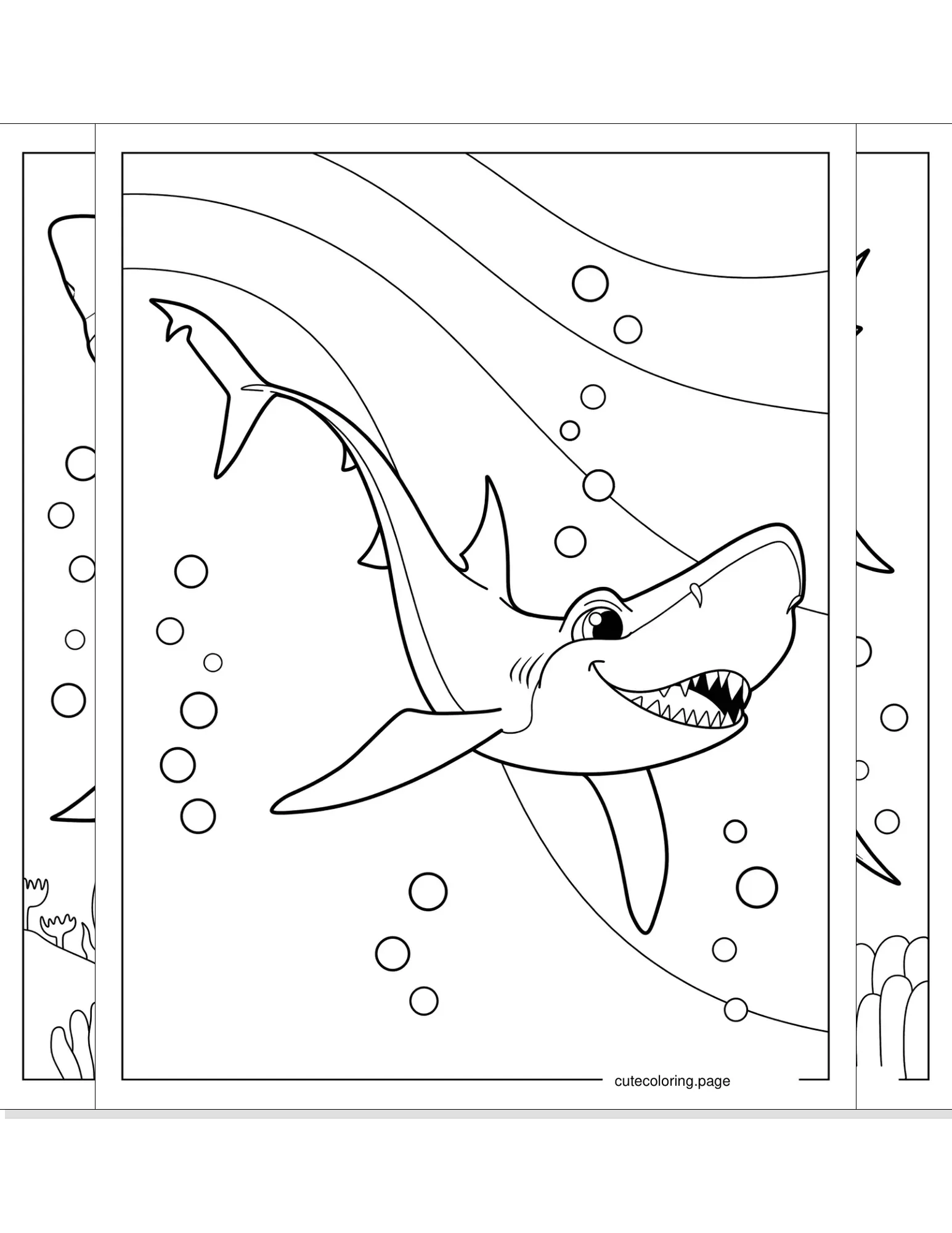 shark coloring pages