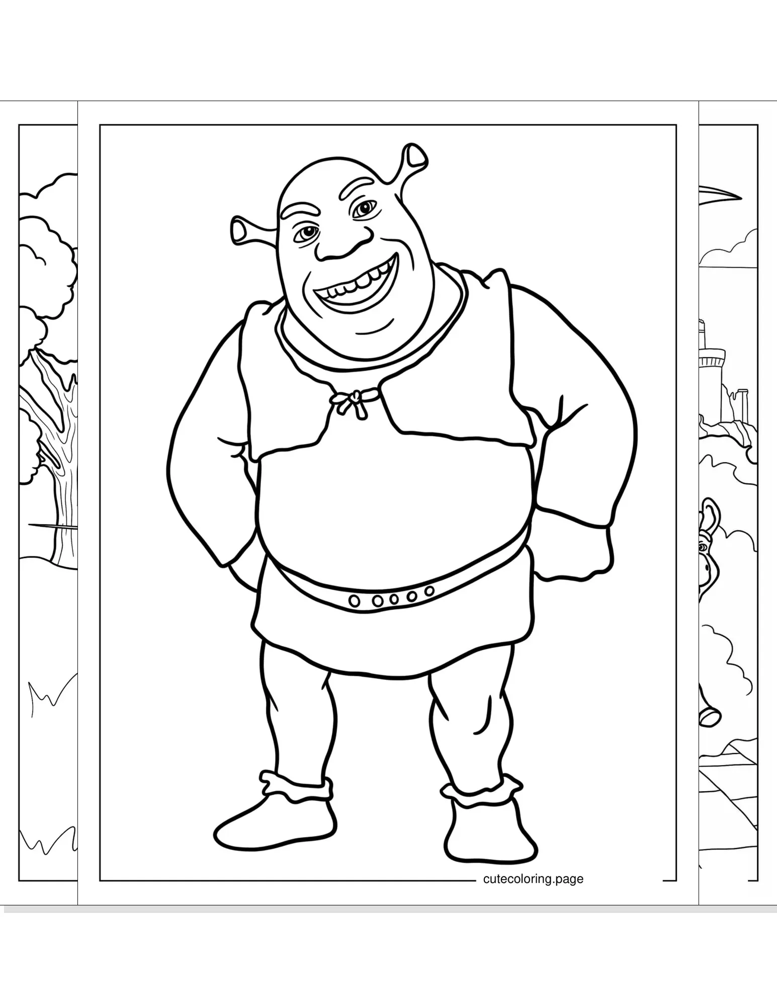 shrek coloring pages