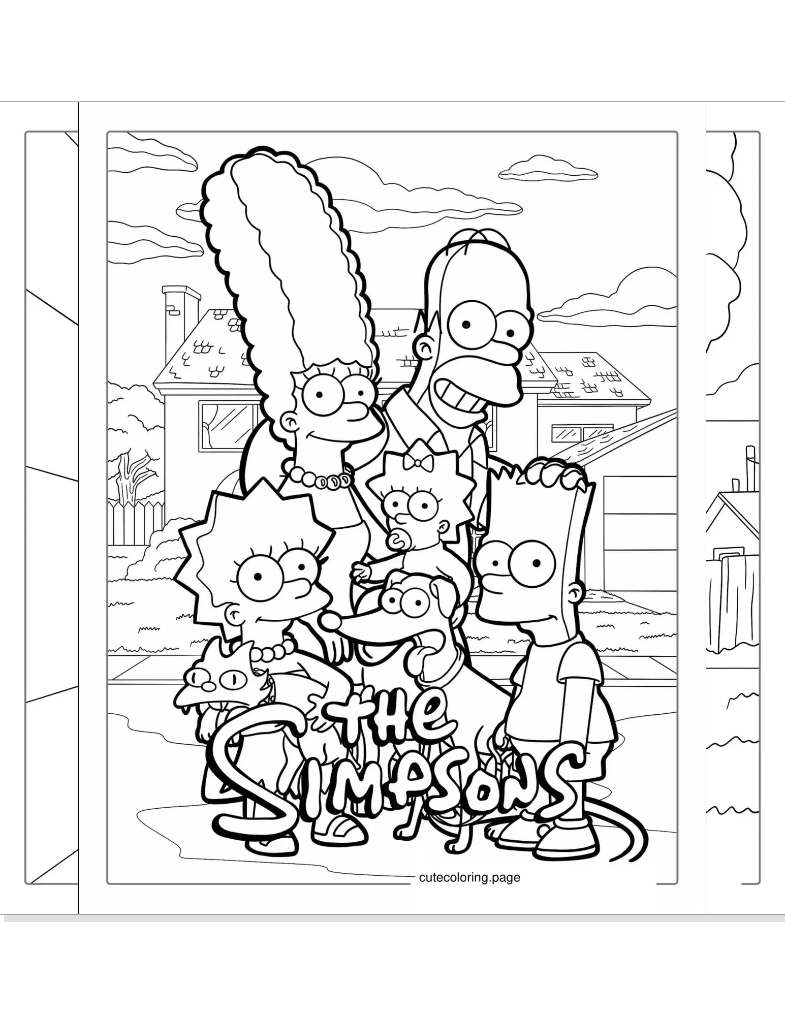 simpsons coloring pages