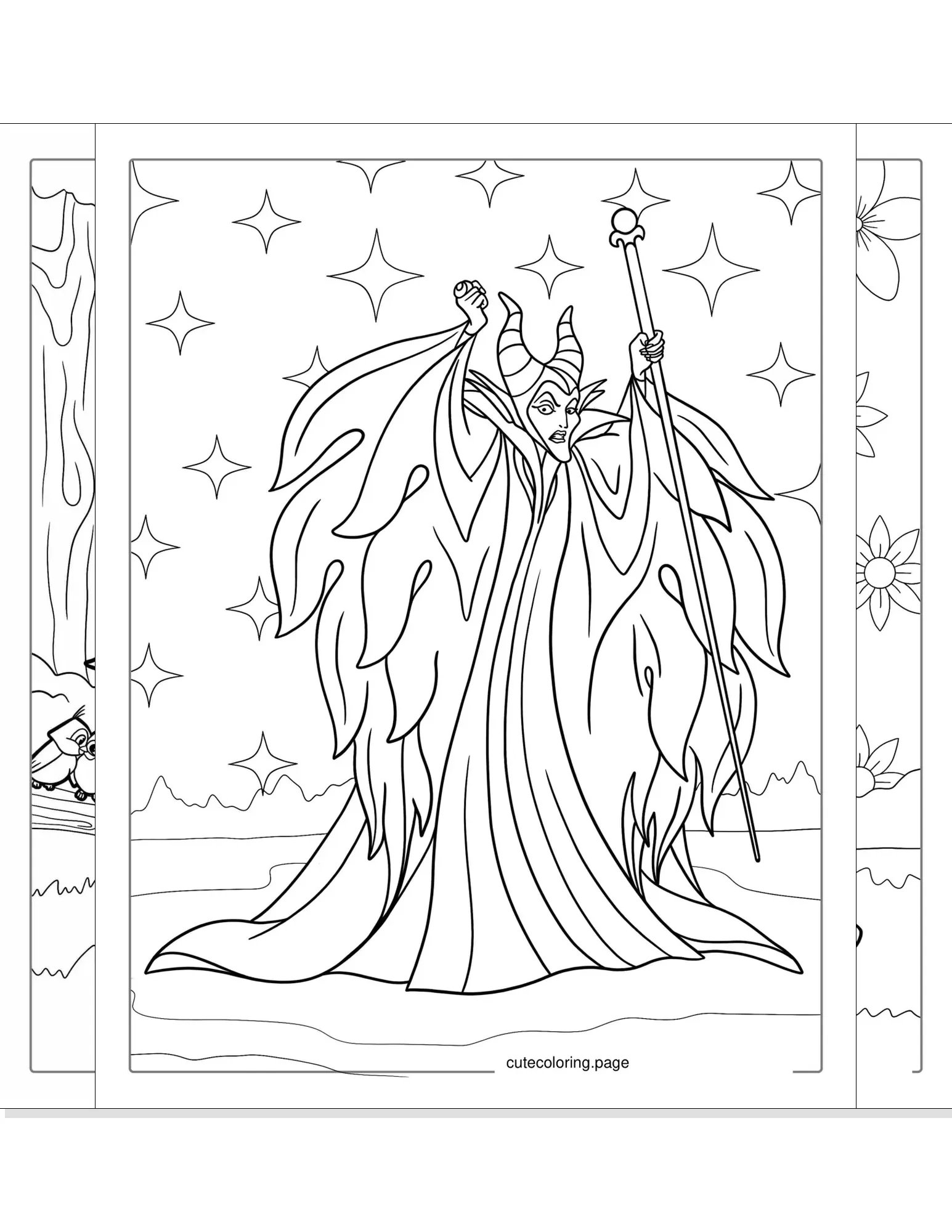 sleeping beauty coloring pages