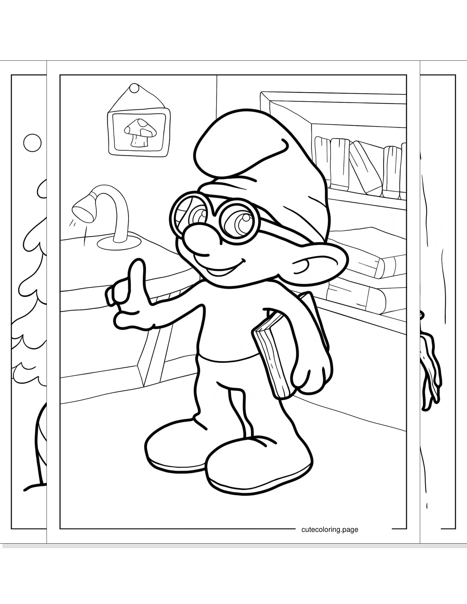 smurf coloring pages