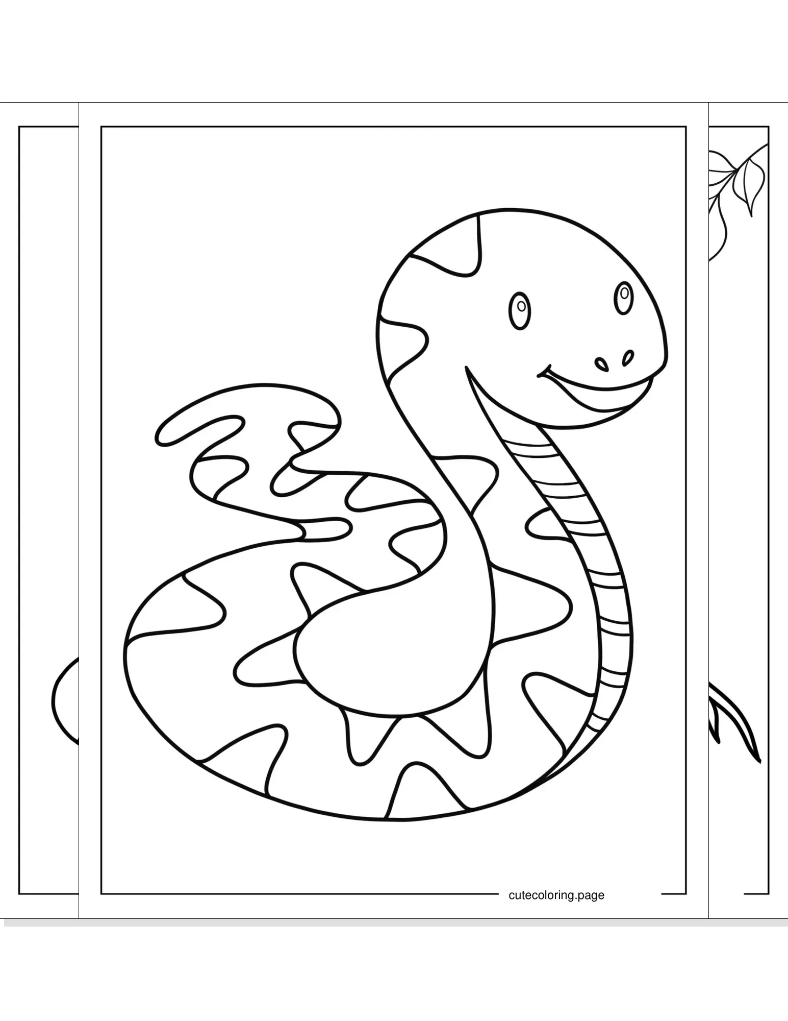 snake coloring pages