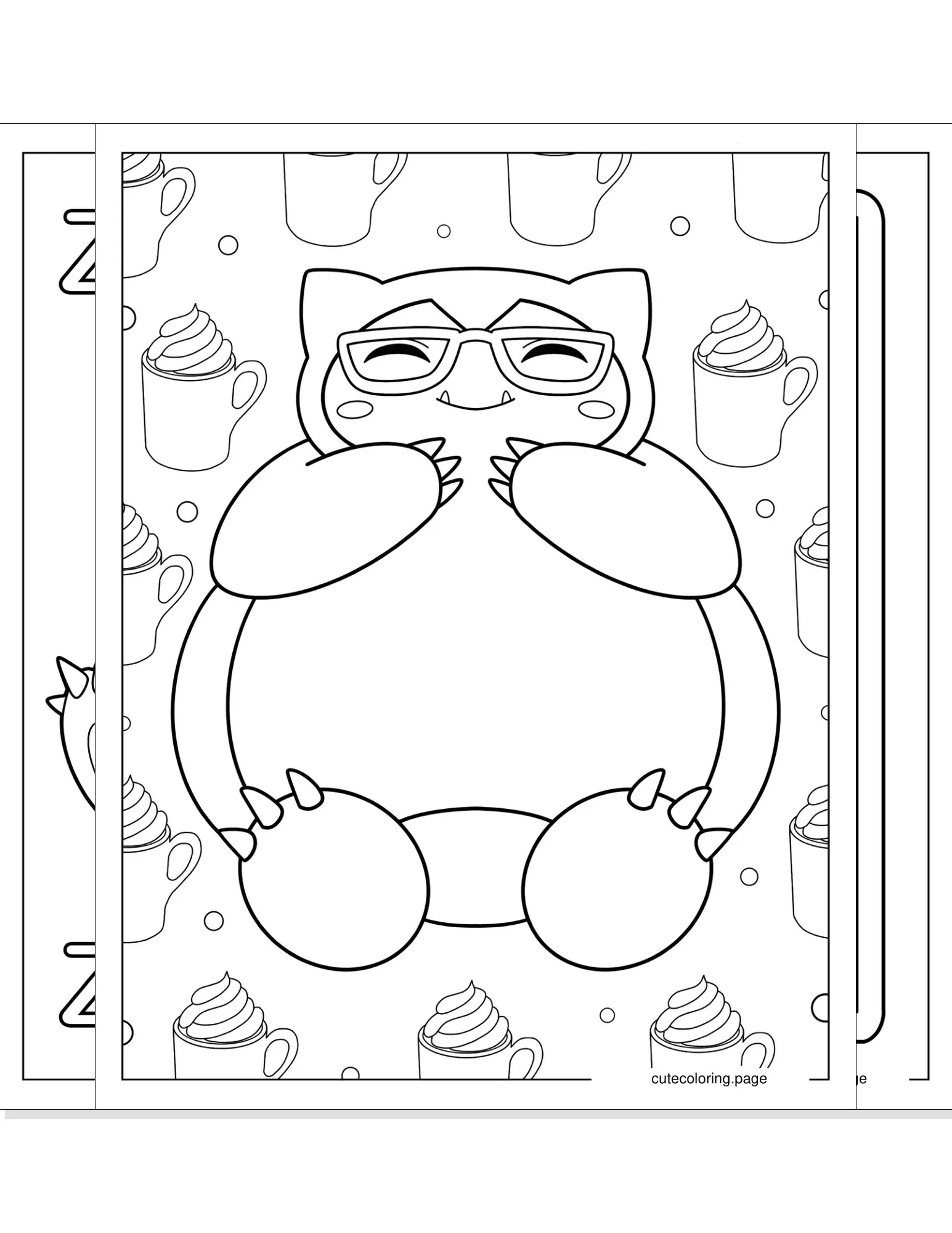 snorlax coloring pages