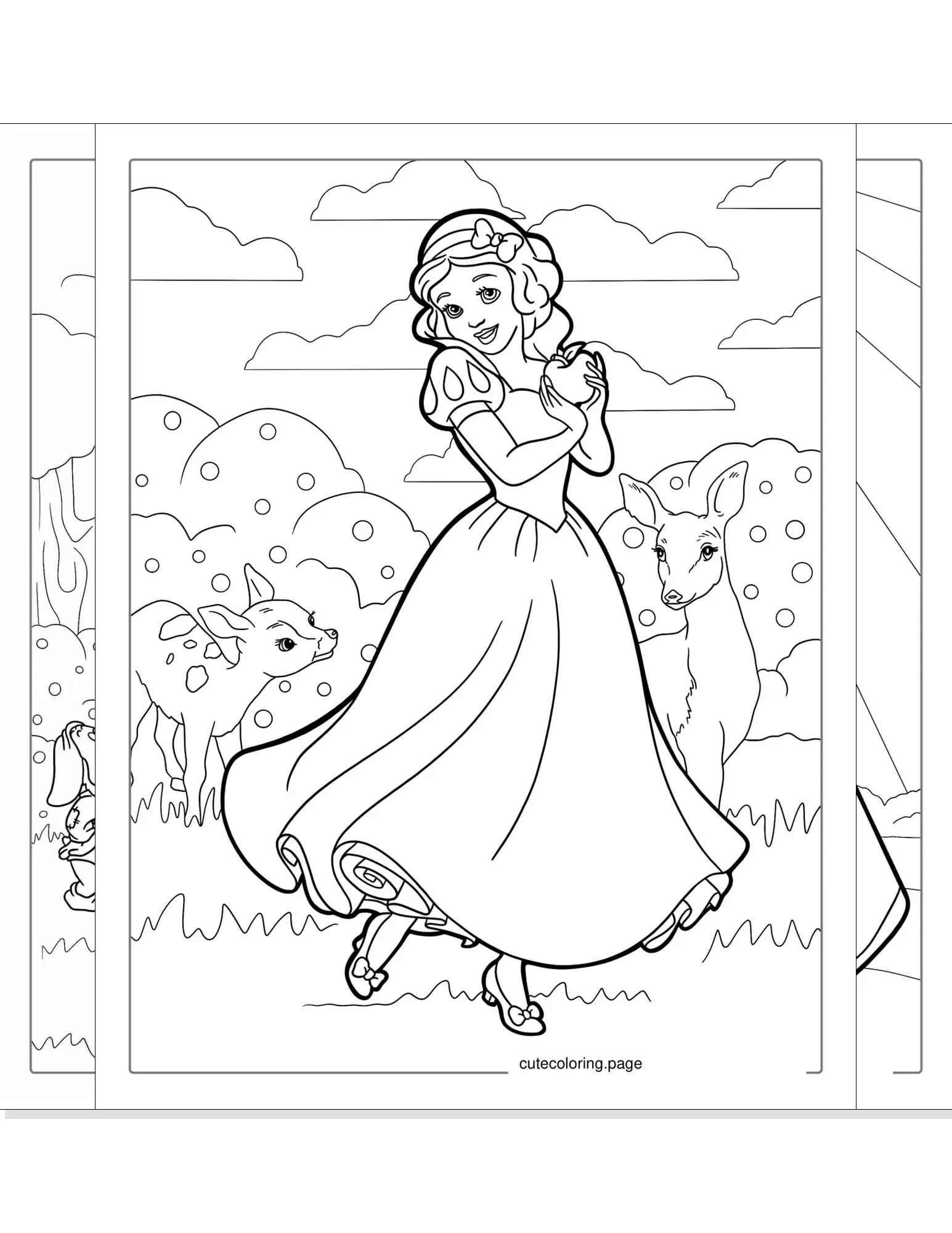 snow white coloring pages