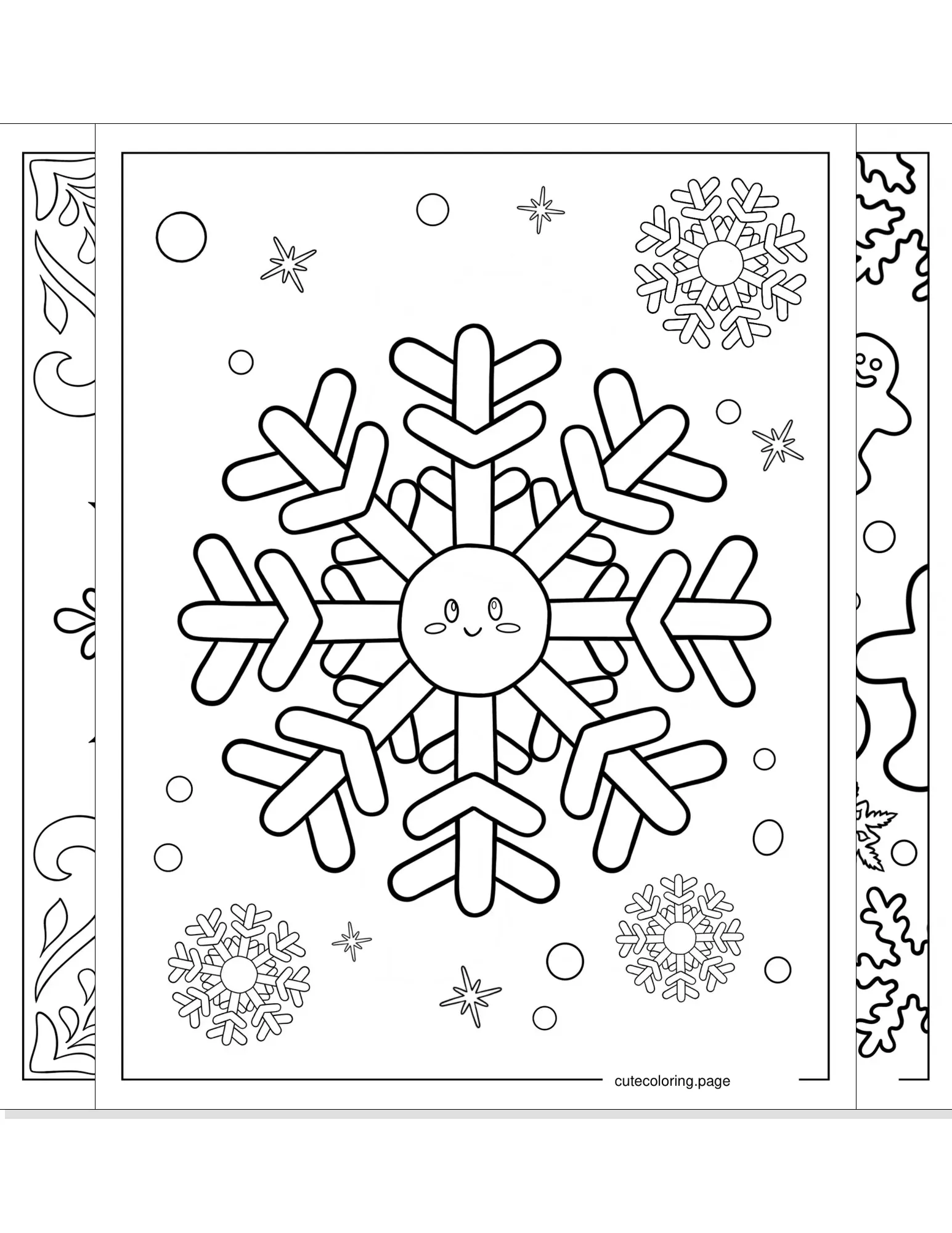 snowflake coloring pages