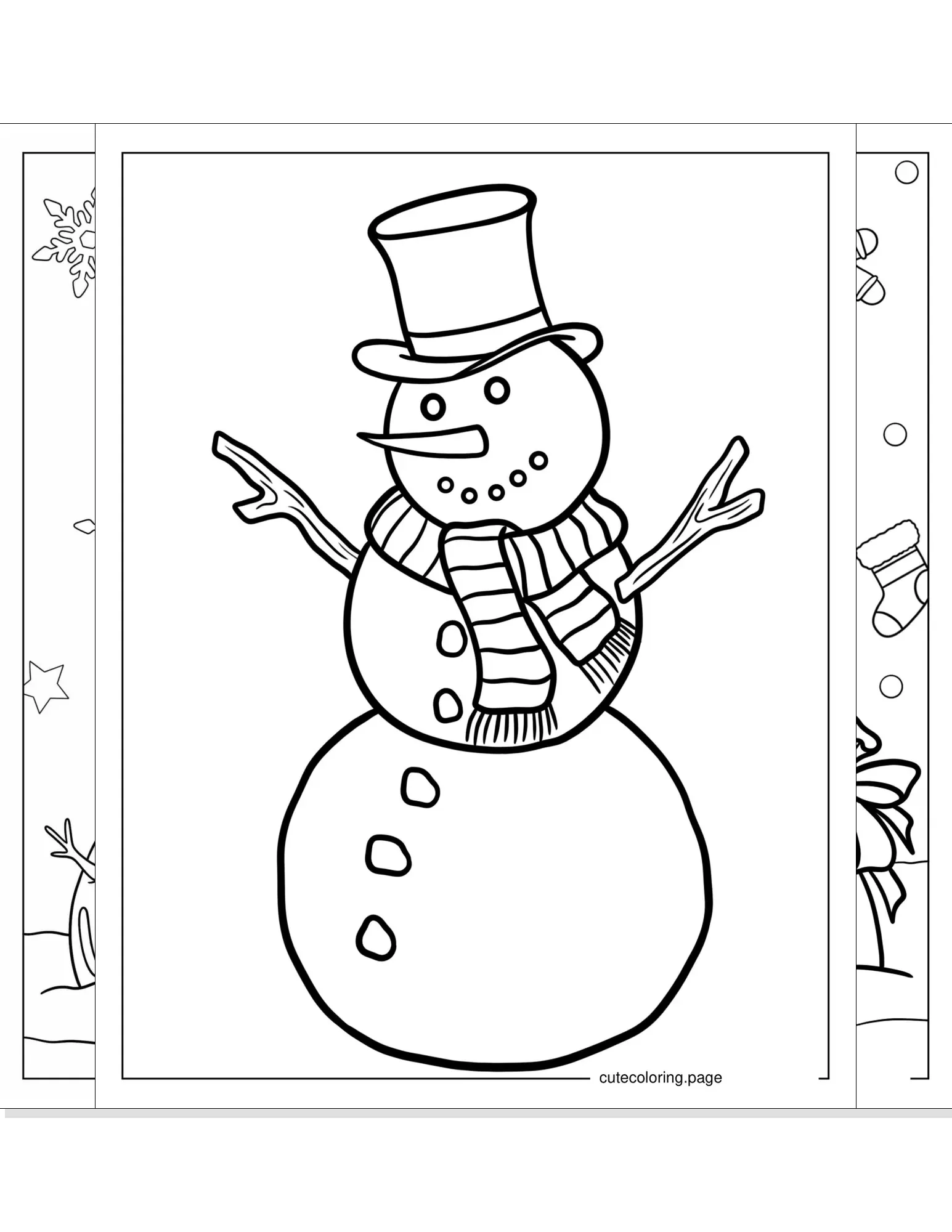 snowman coloring pages