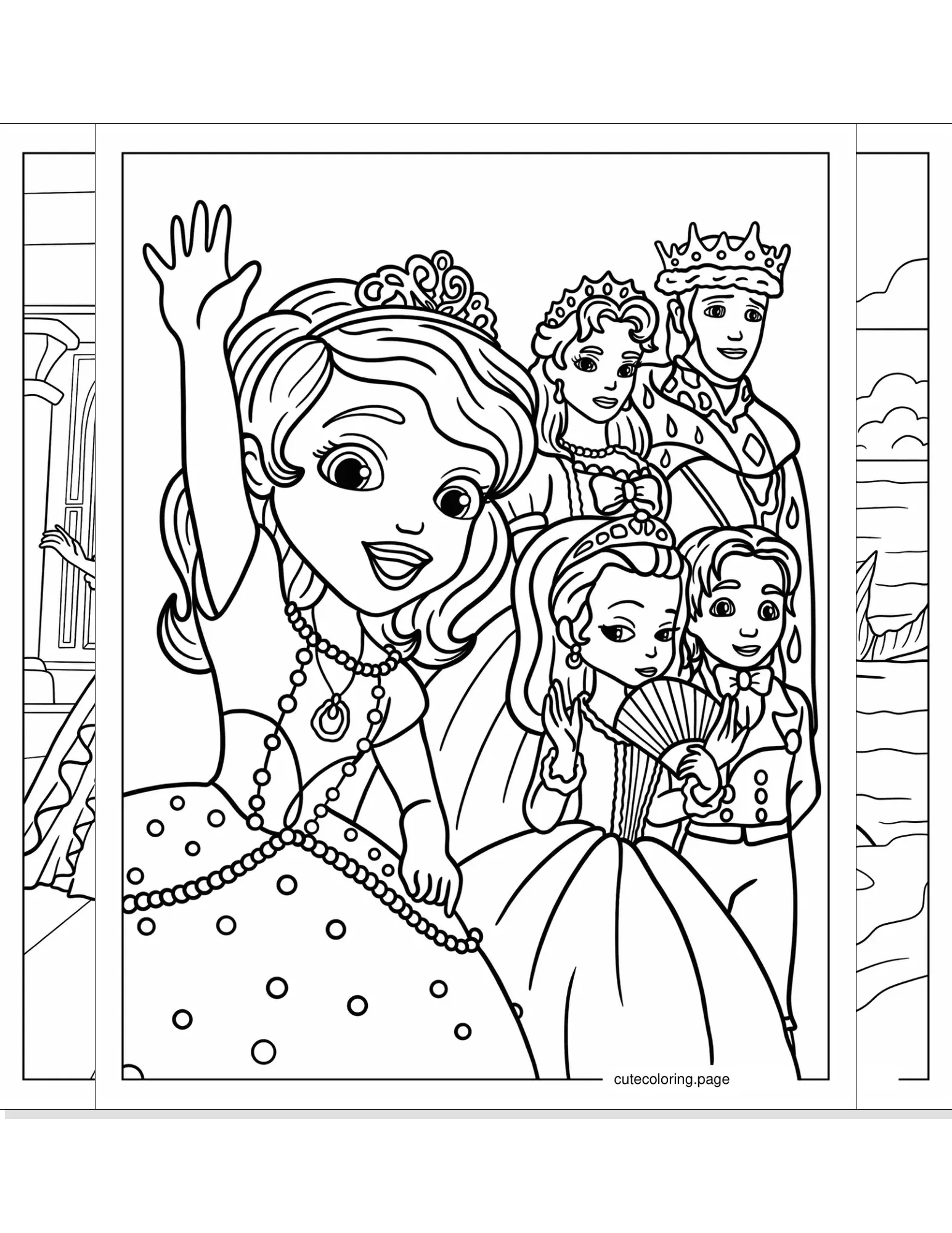 sofia the first coloring pages