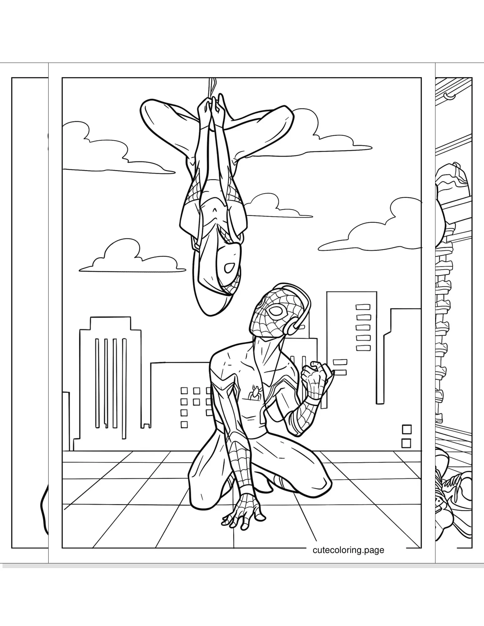 spider gwen coloring pages