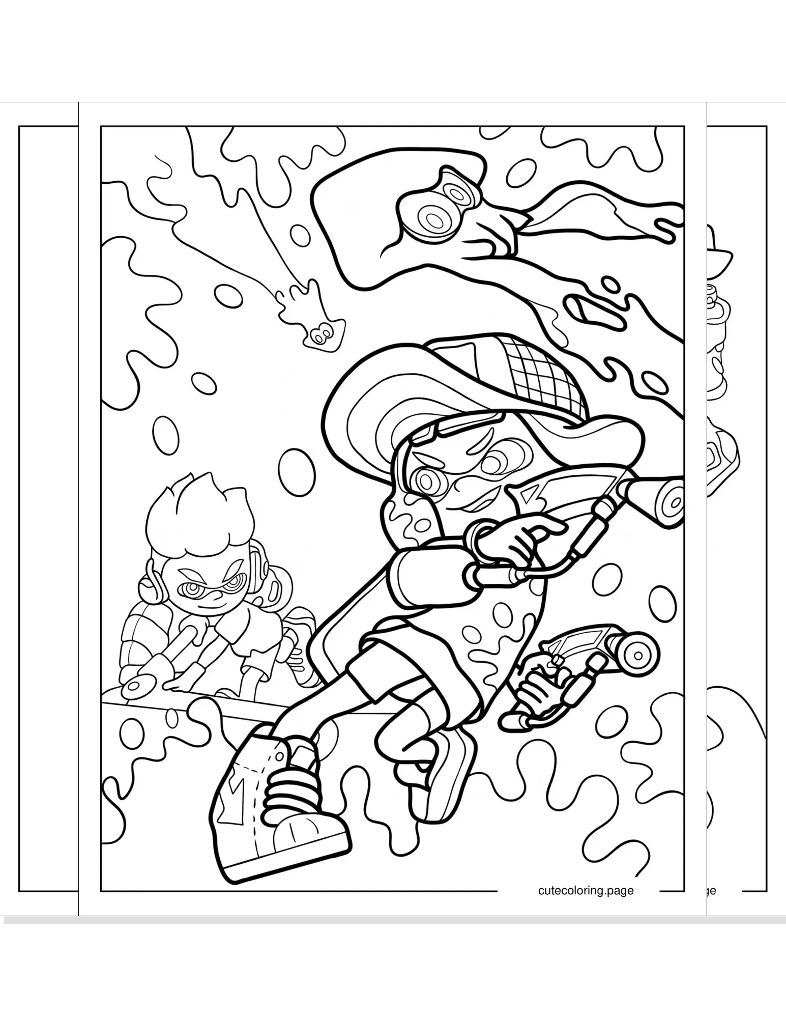 splatoon coloring pages